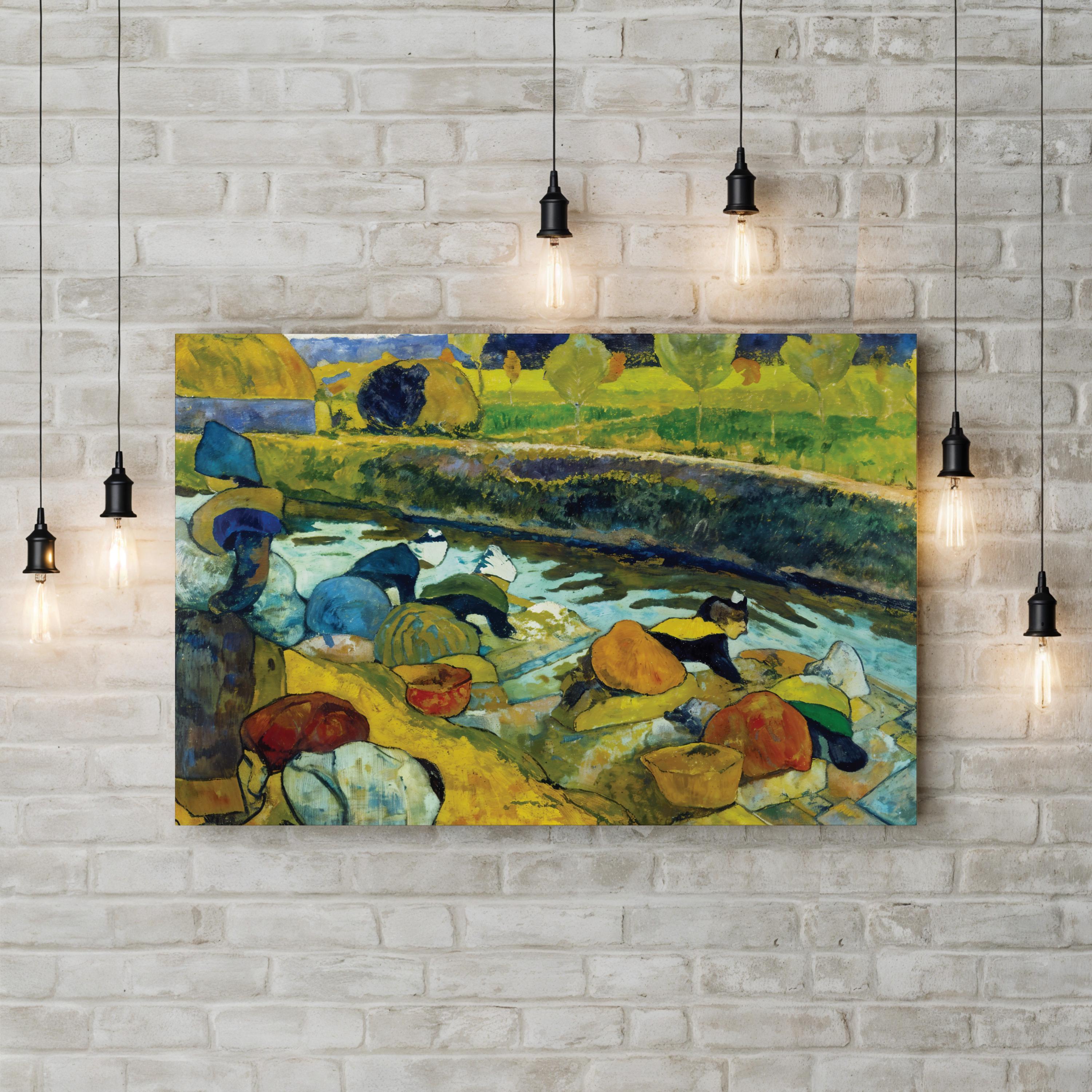Washerwomen, Arles – Paul Gauguin Wall Art | Impressionist Canvas Print