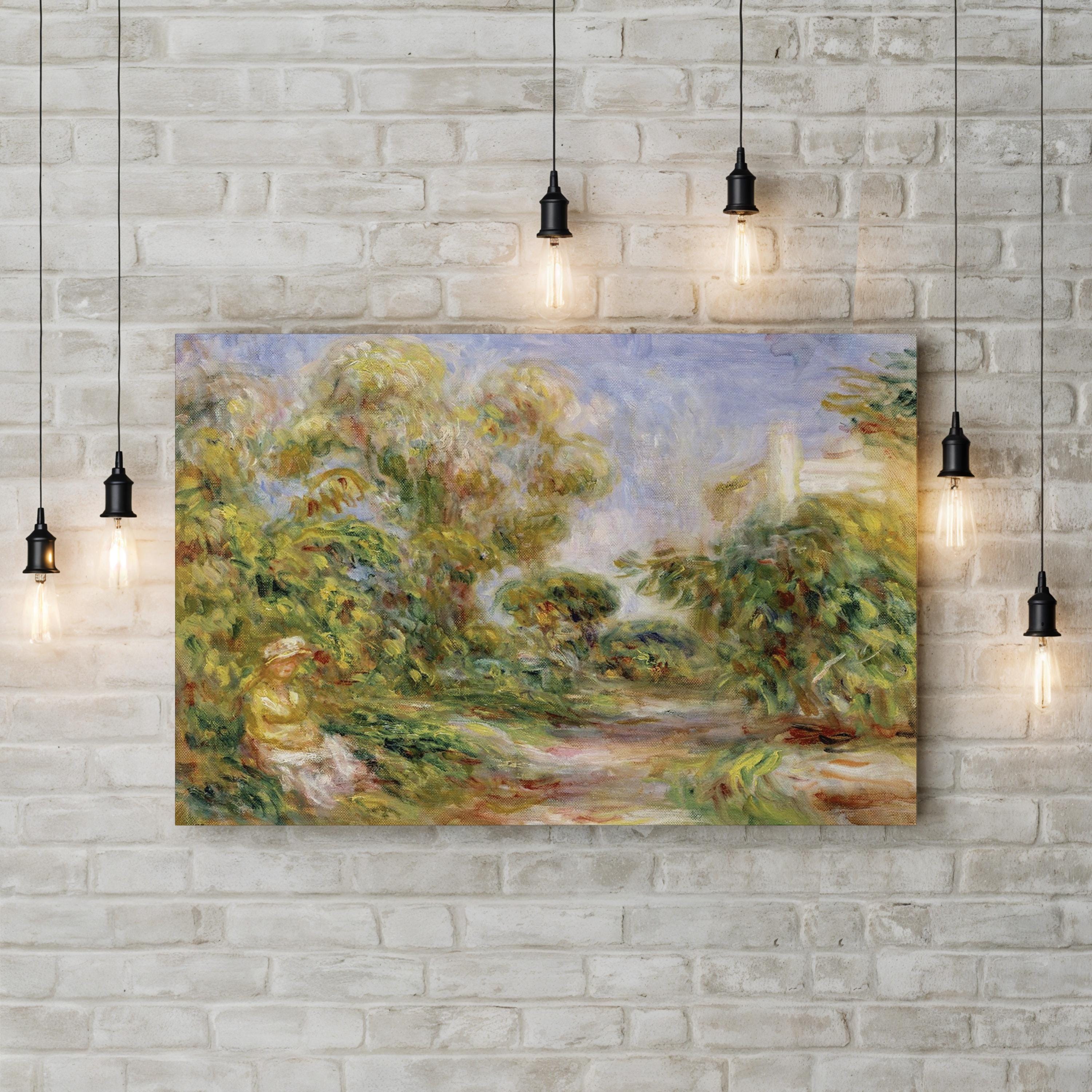 Woman in a Landscape by Pierre-Auguste Renoir canvas print, standard unframed