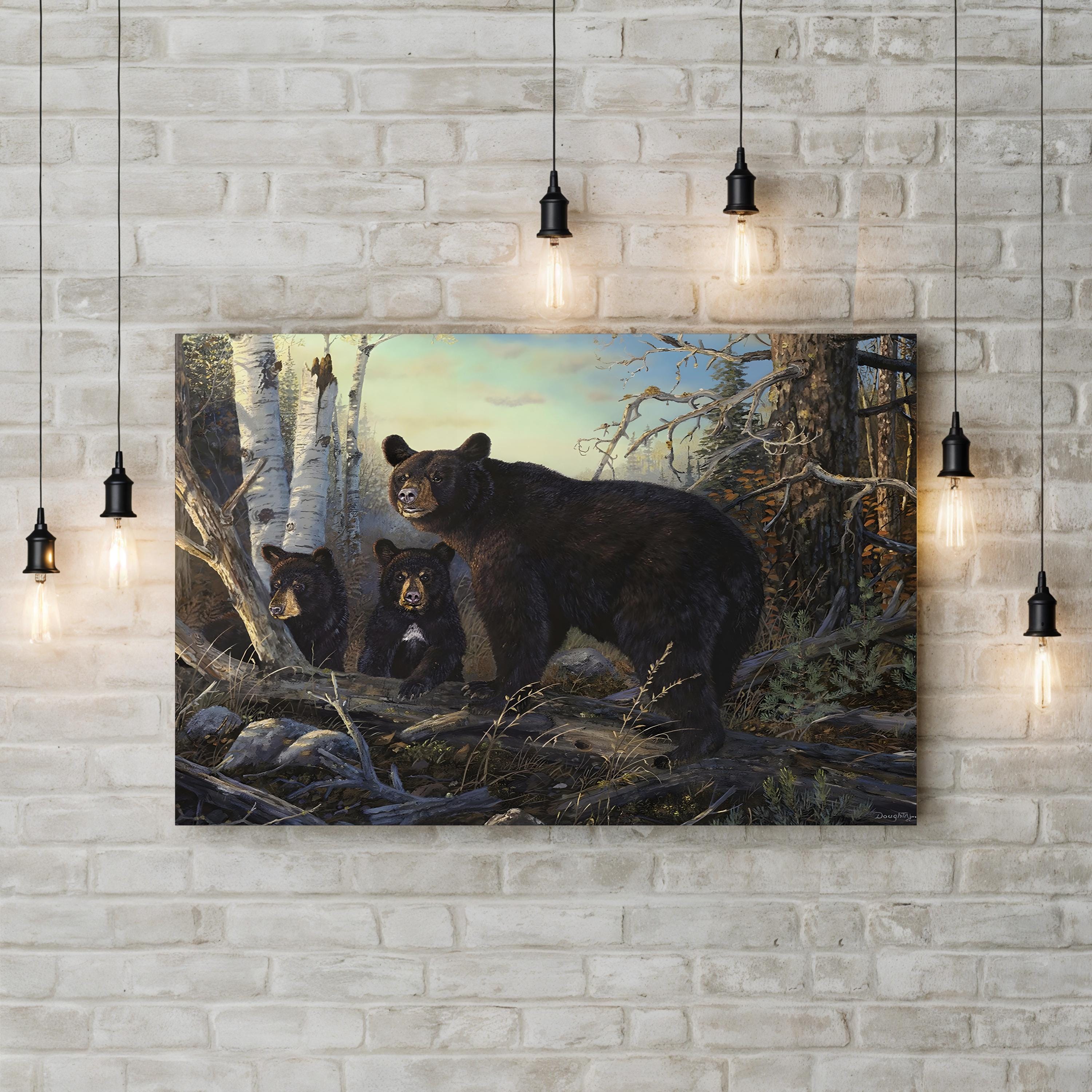 Absolutely Wild Black Bear Wall Art by Terry Doughty