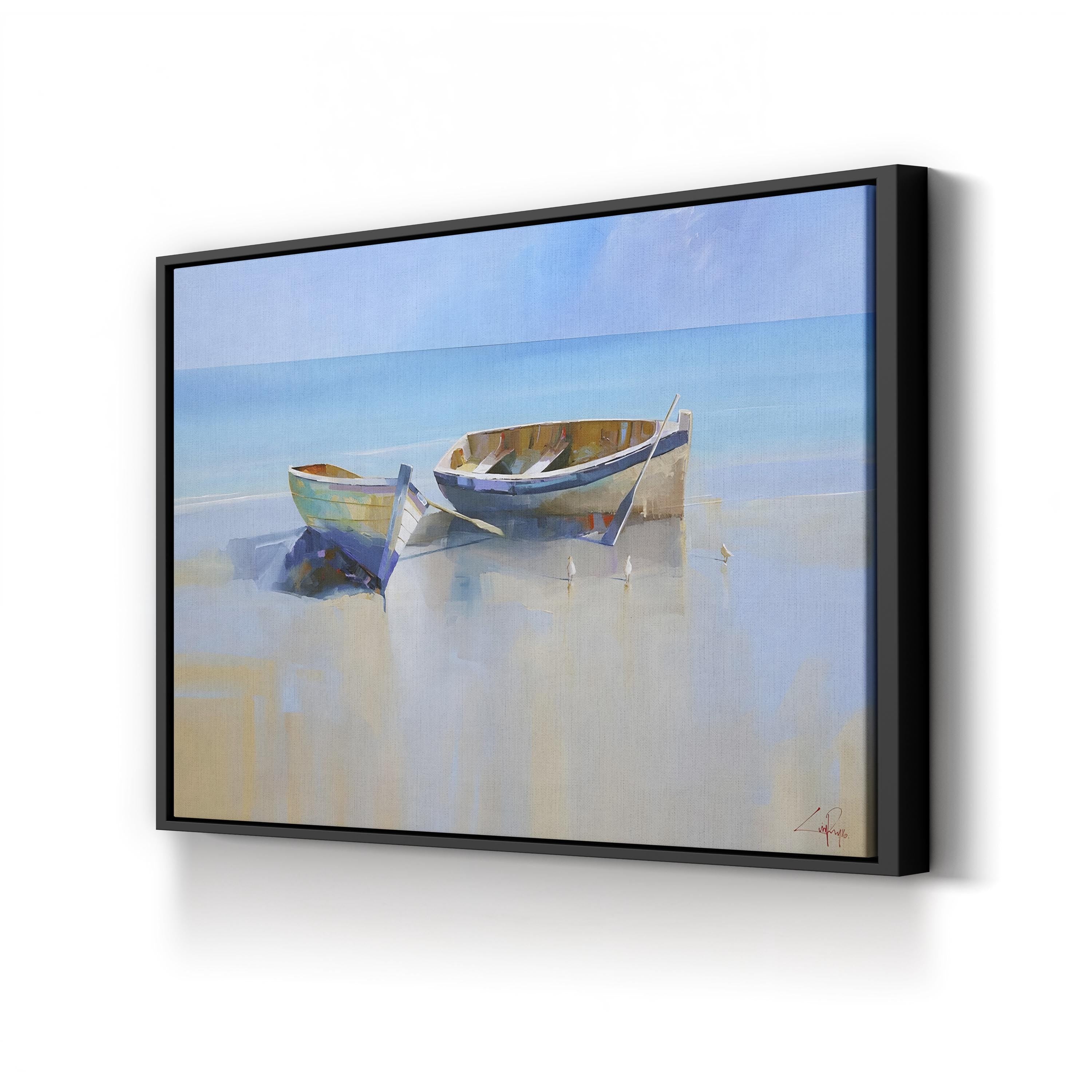 Afternoon Gulls | Coastal Beach Scene Wall Art by Craig Trewin Penny