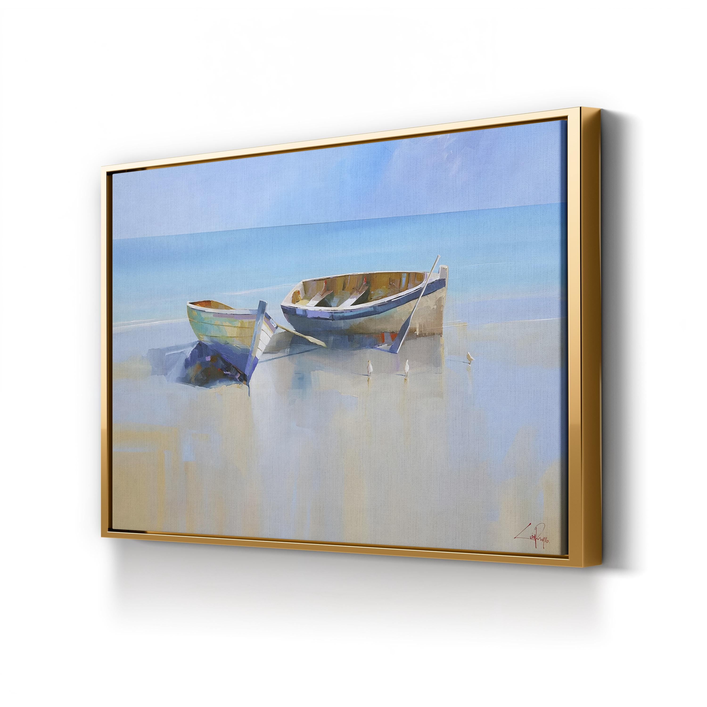 Afternoon Gulls | Coastal Beach Scene Wall Art by Craig Trewin Penny