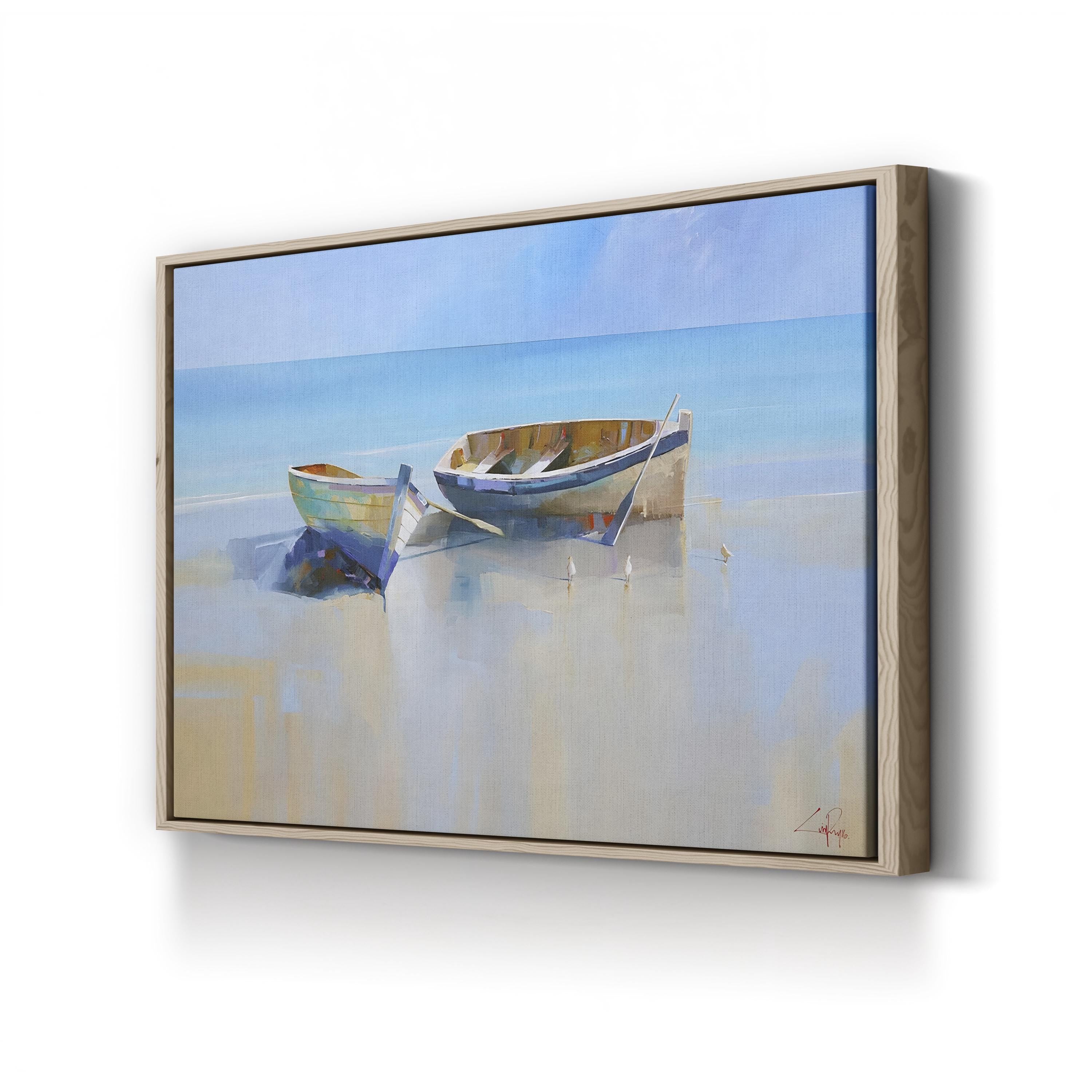 Afternoon Gulls | Coastal Beach Scene Wall Art by Craig Trewin Penny