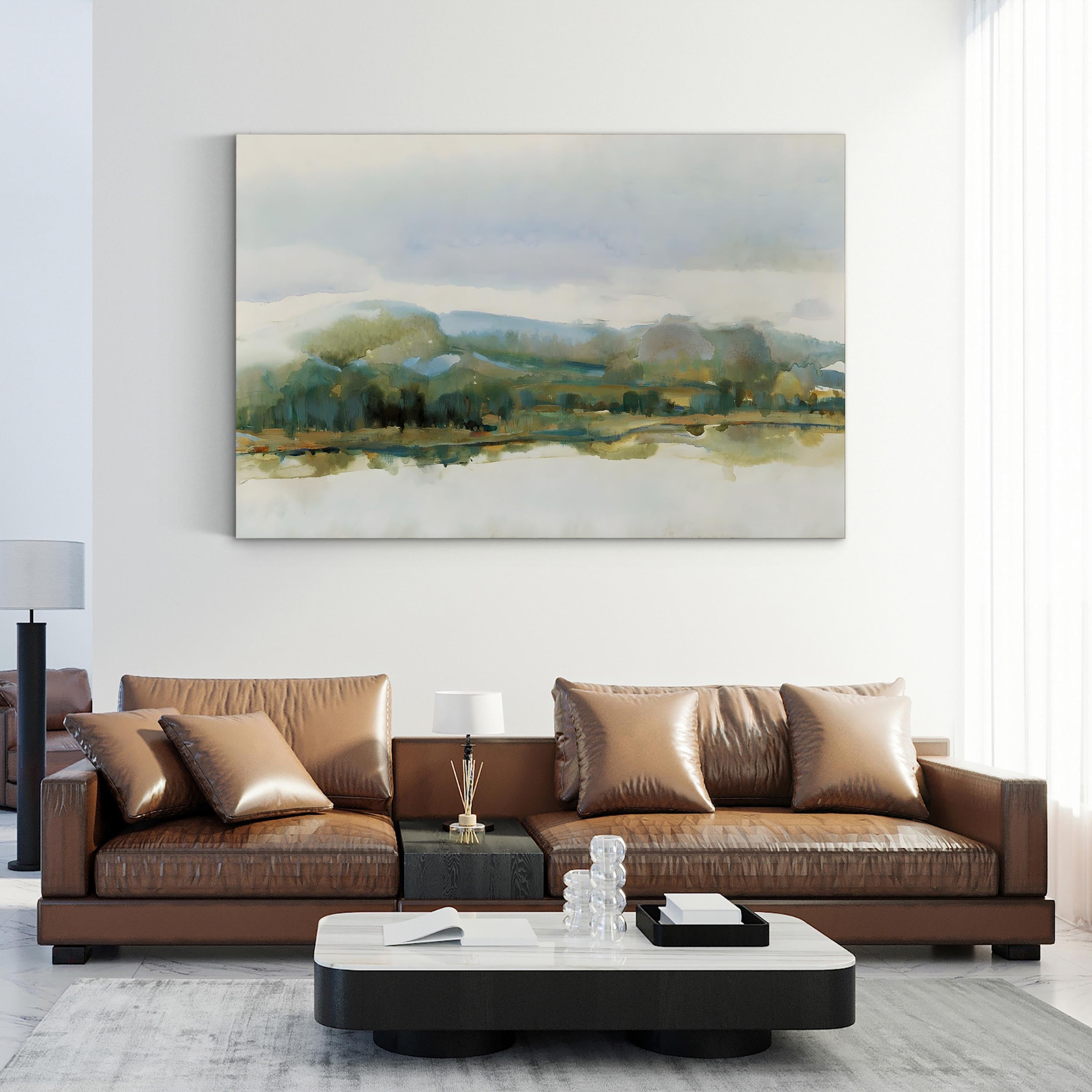 Afternoon Quiet I Wall Art by Tim O’Toole – Contemporary Pastel Landscape Canvas