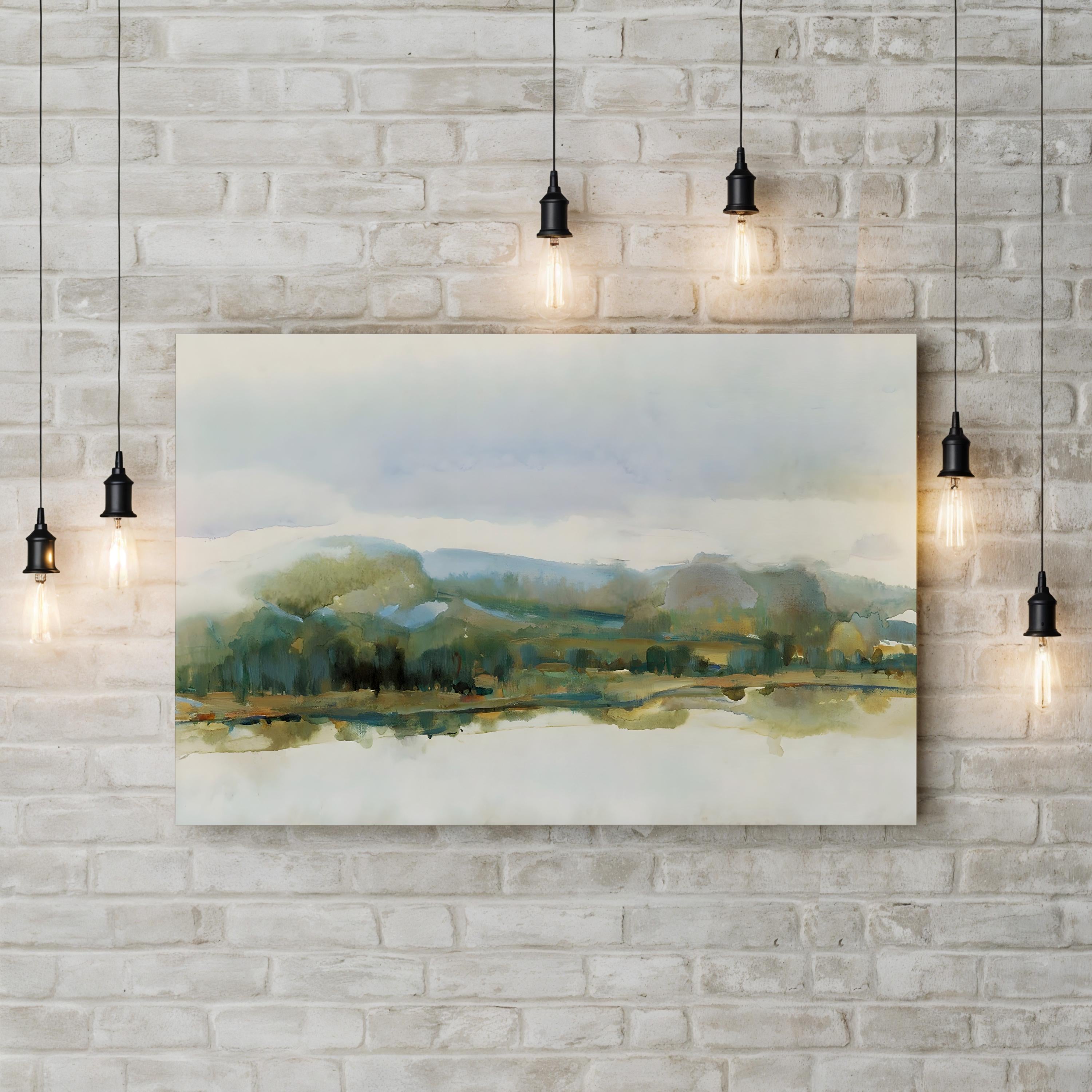 Afternoon Quiet I Wall Art by Tim O’Toole – Contemporary Pastel Landscape Canvas