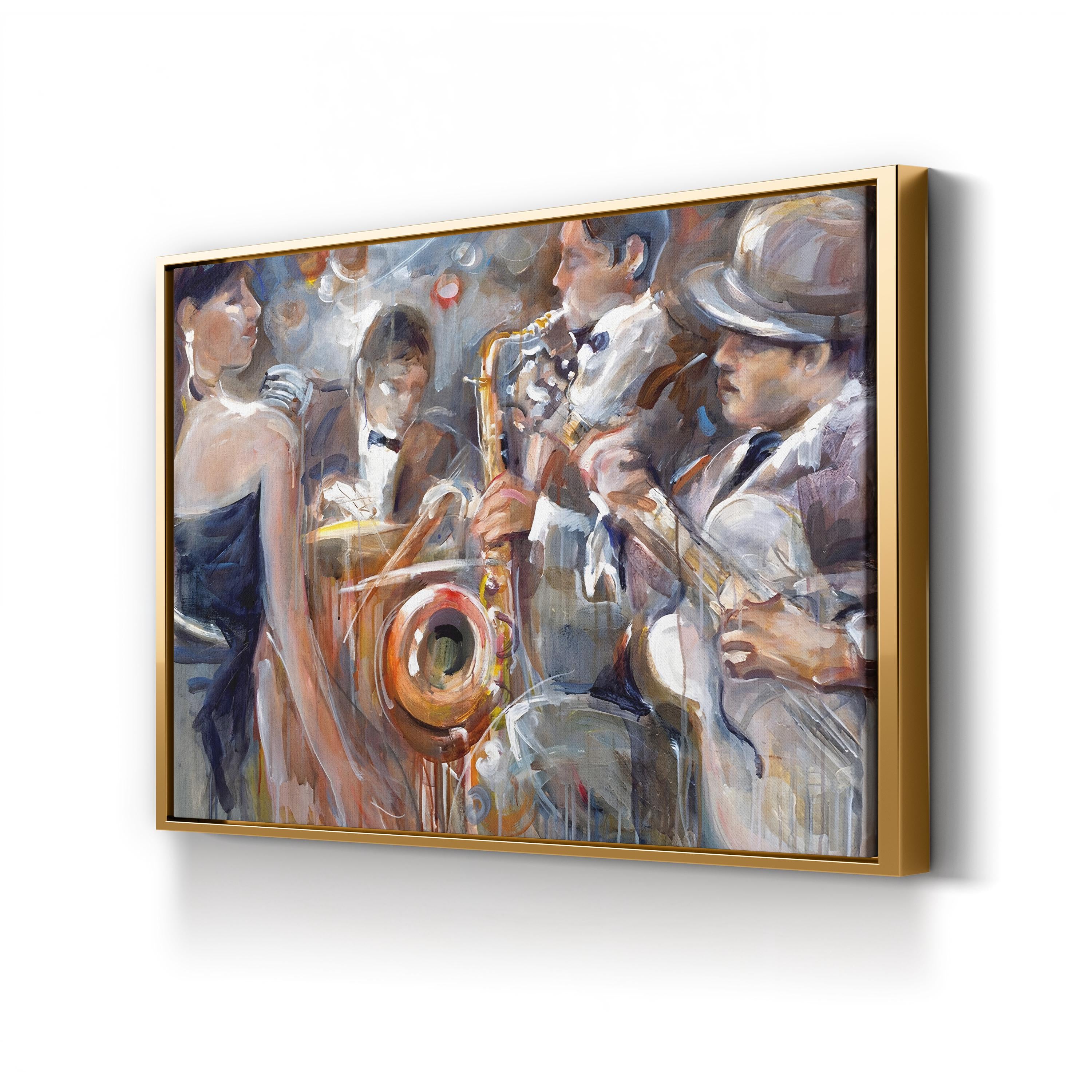 All About Jazz I by Marysia Burr | Contemporary Jazz Music Performance Wall Art