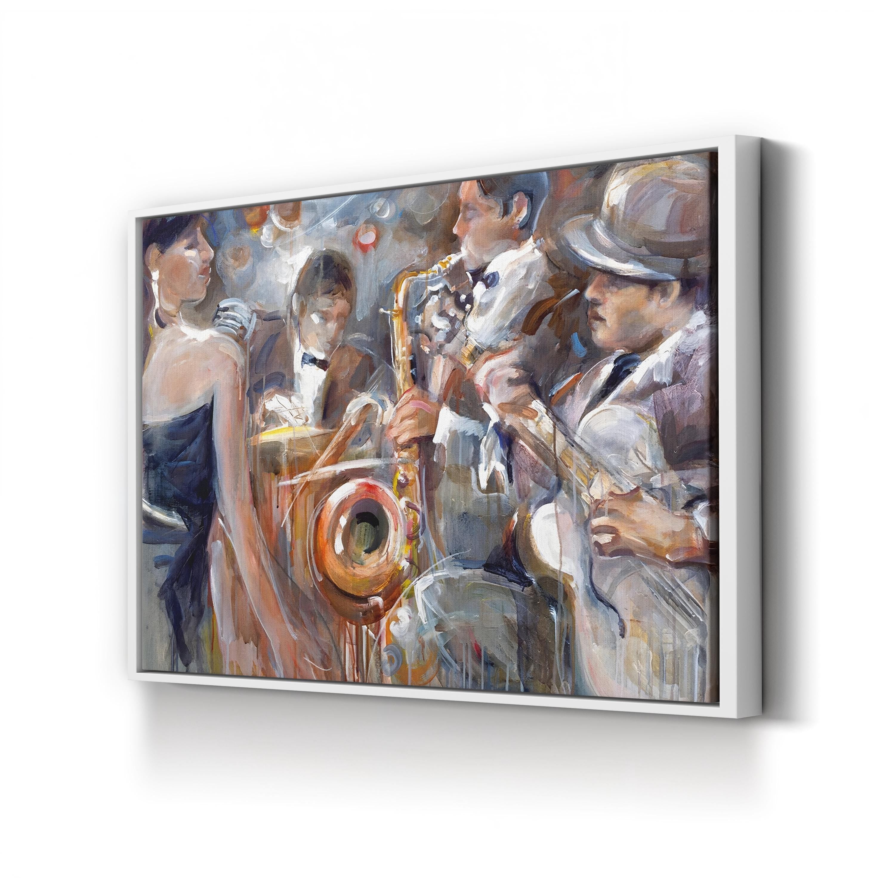 All About Jazz I by Marysia Burr | Contemporary Jazz Music Performance Wall Art