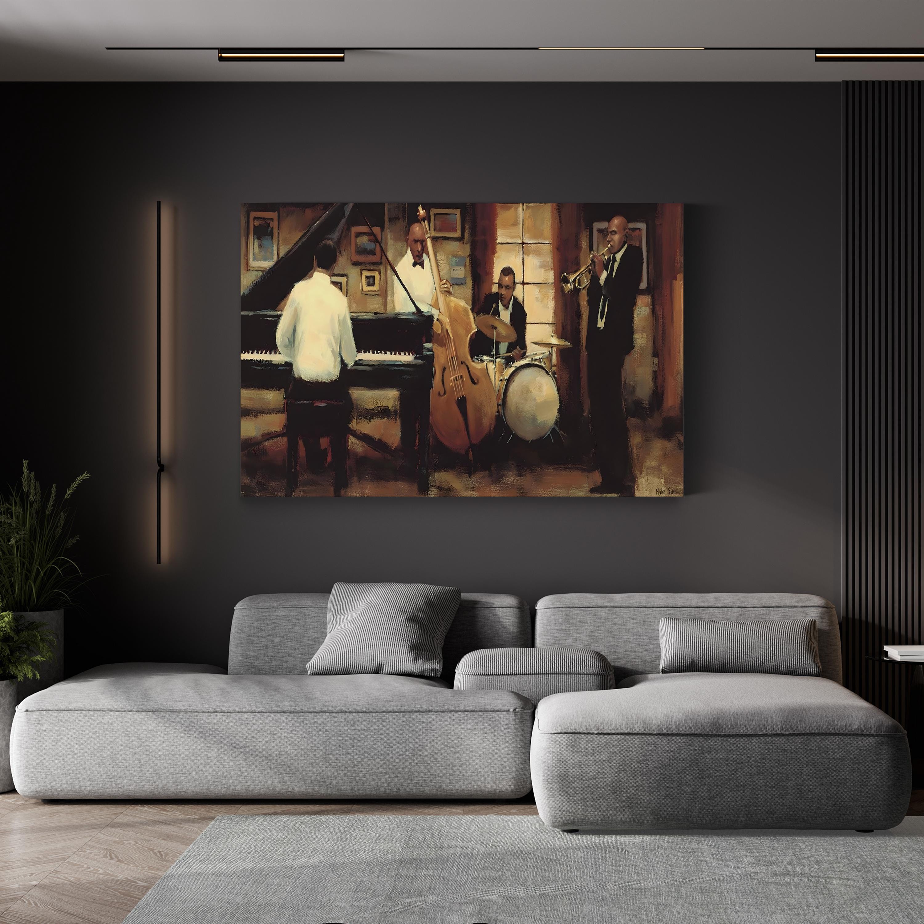 All That Jazz by Myles Sullivan canvas print in gallery wrap