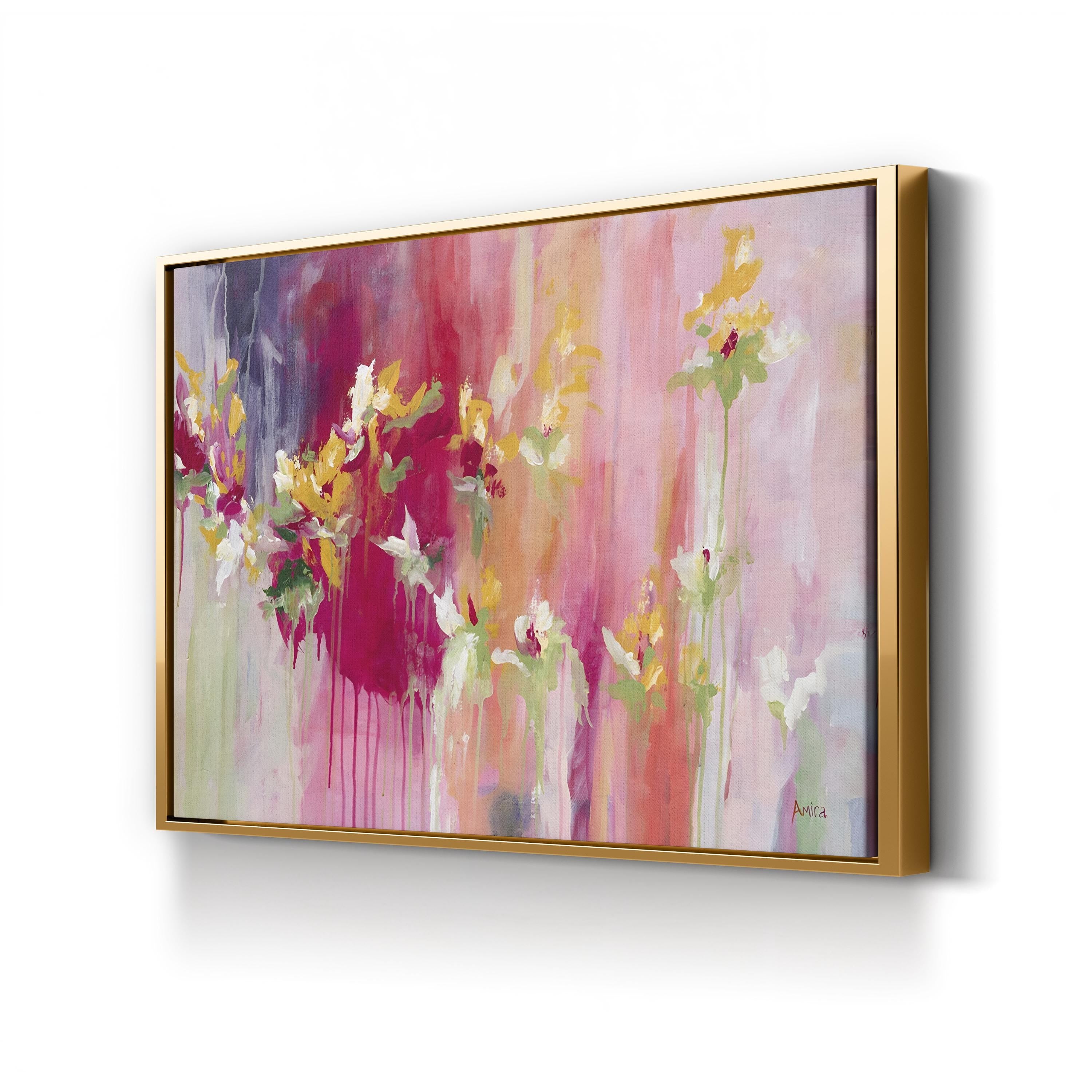 April Blooms, 2014 Wall Art by Amira Rahim – Contemporary Abstract Floral Canvas Print