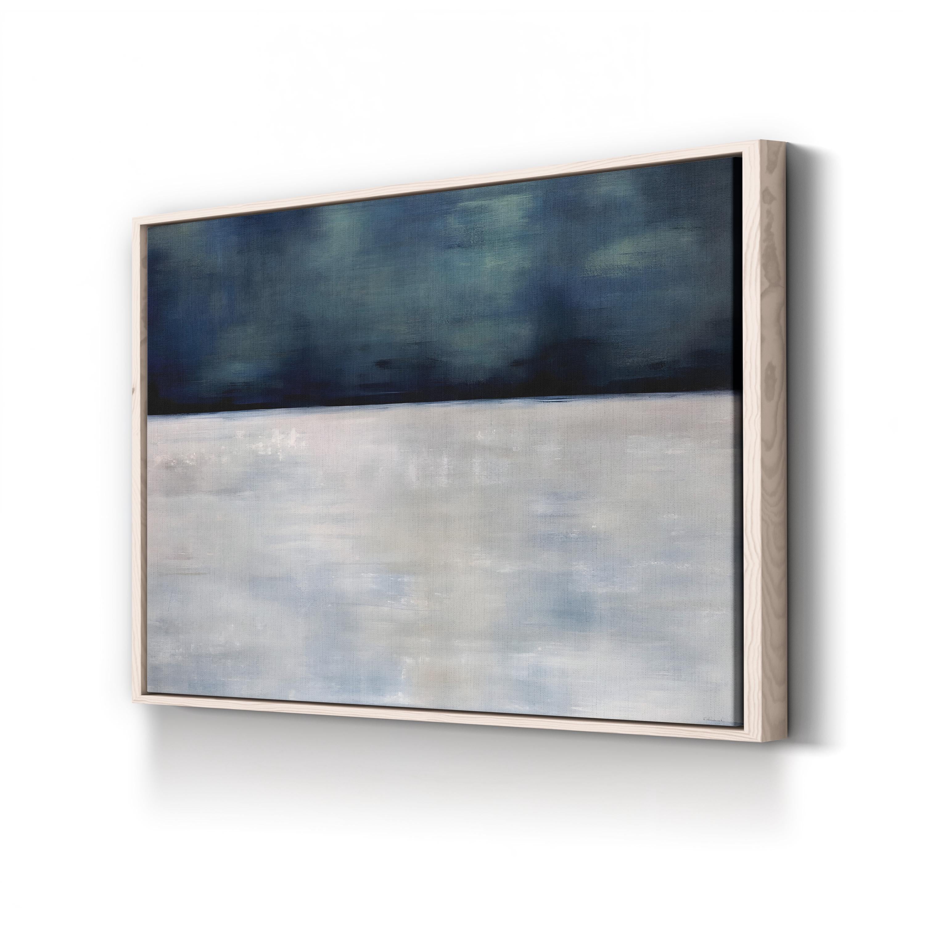 Arctic Night Wall Art by Sydney Edmunds | Contemporary Abstract Winter Landscape Canvas