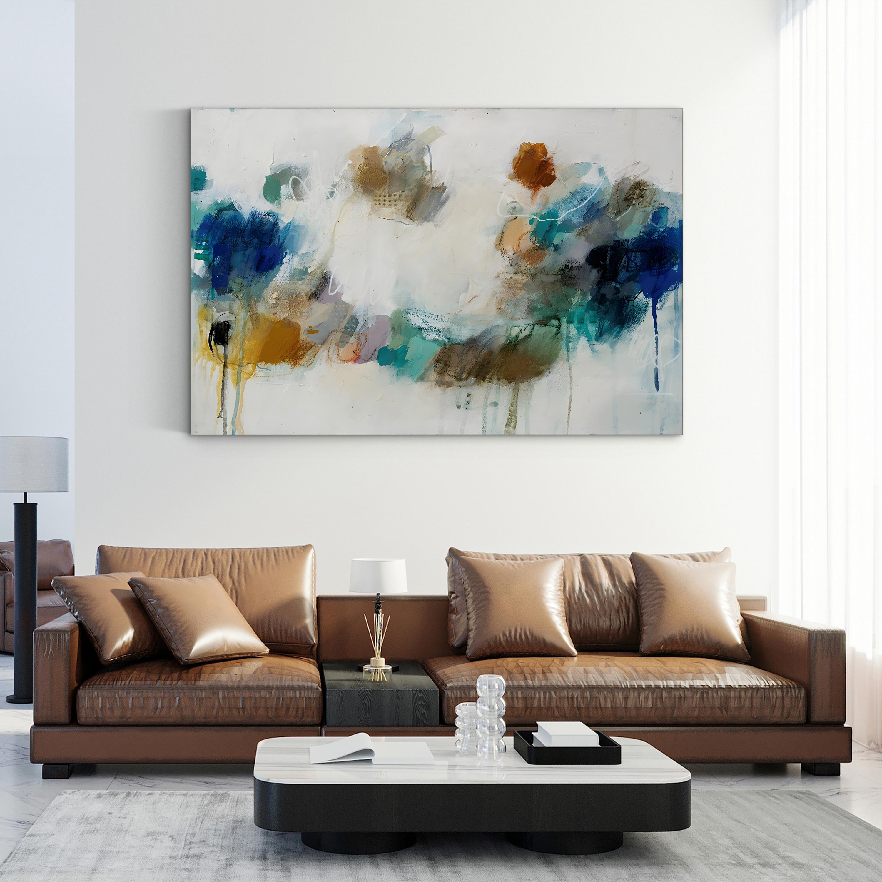 A Touch Of Love Wall Art by Studio B – Contemporary Abstract Painting Print