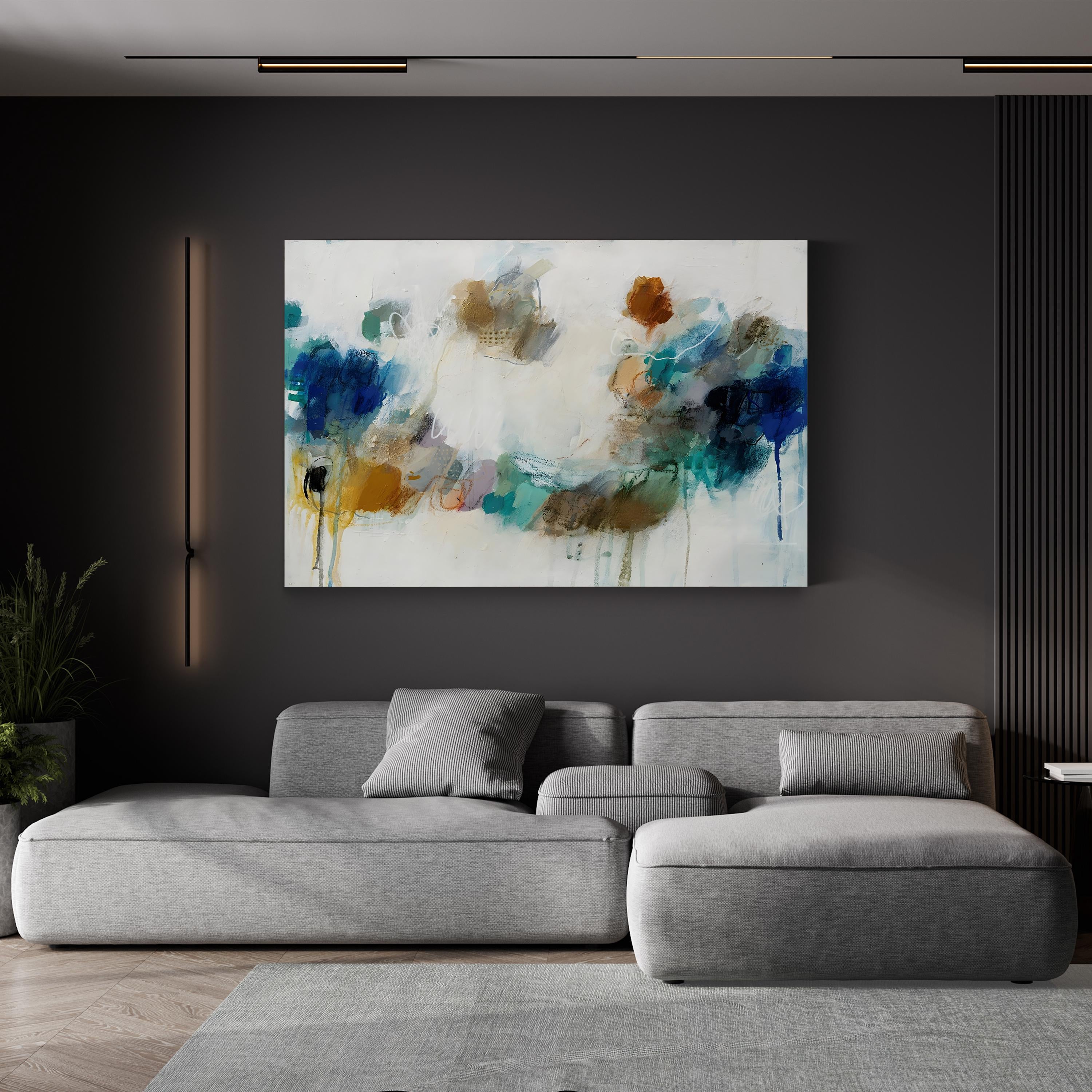 A Touch Of Love Wall Art by Studio B – Contemporary Abstract Painting Print