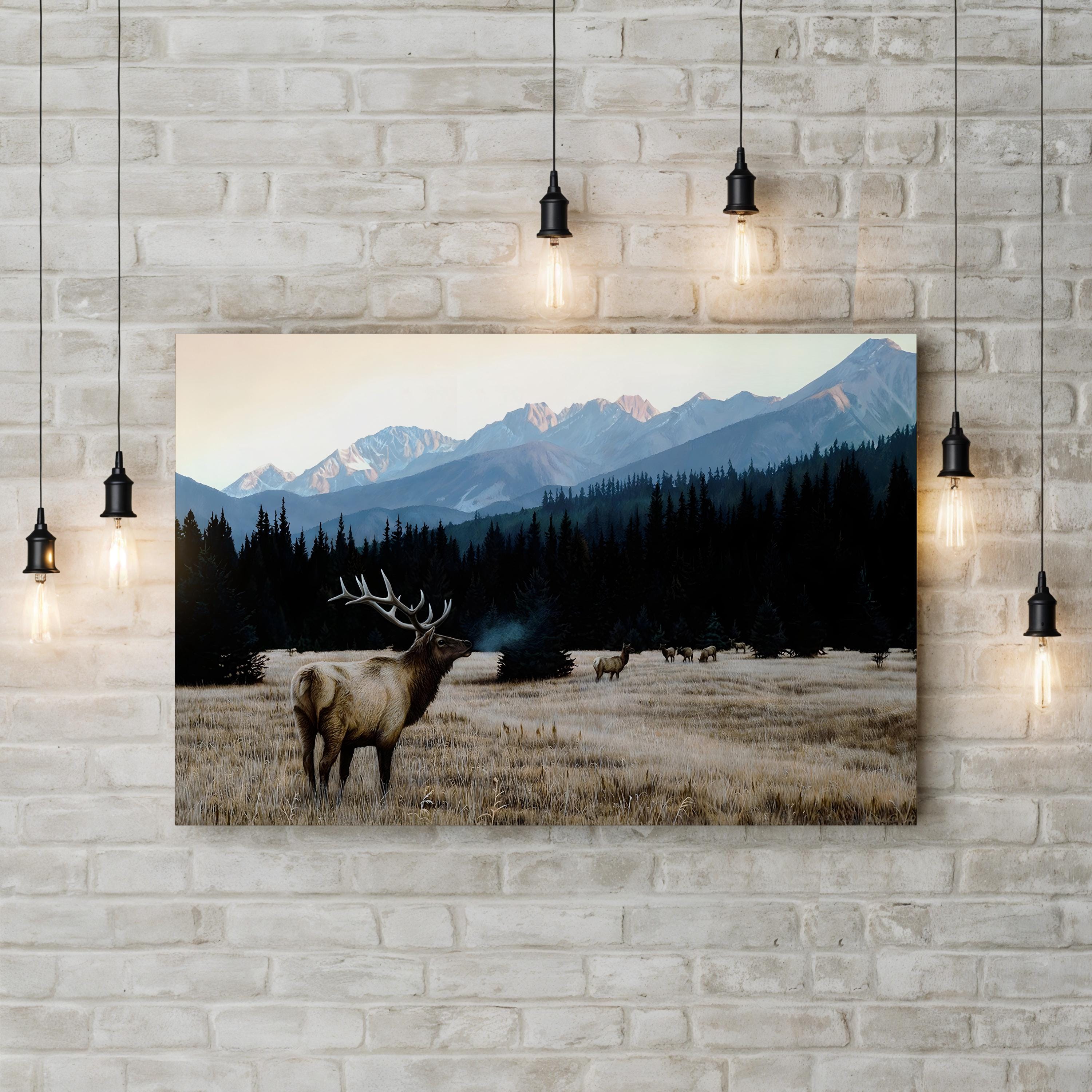 Autumn Meadow Wall Art – Ron Parker | Elk Wildlife Landscape Canvas Print
