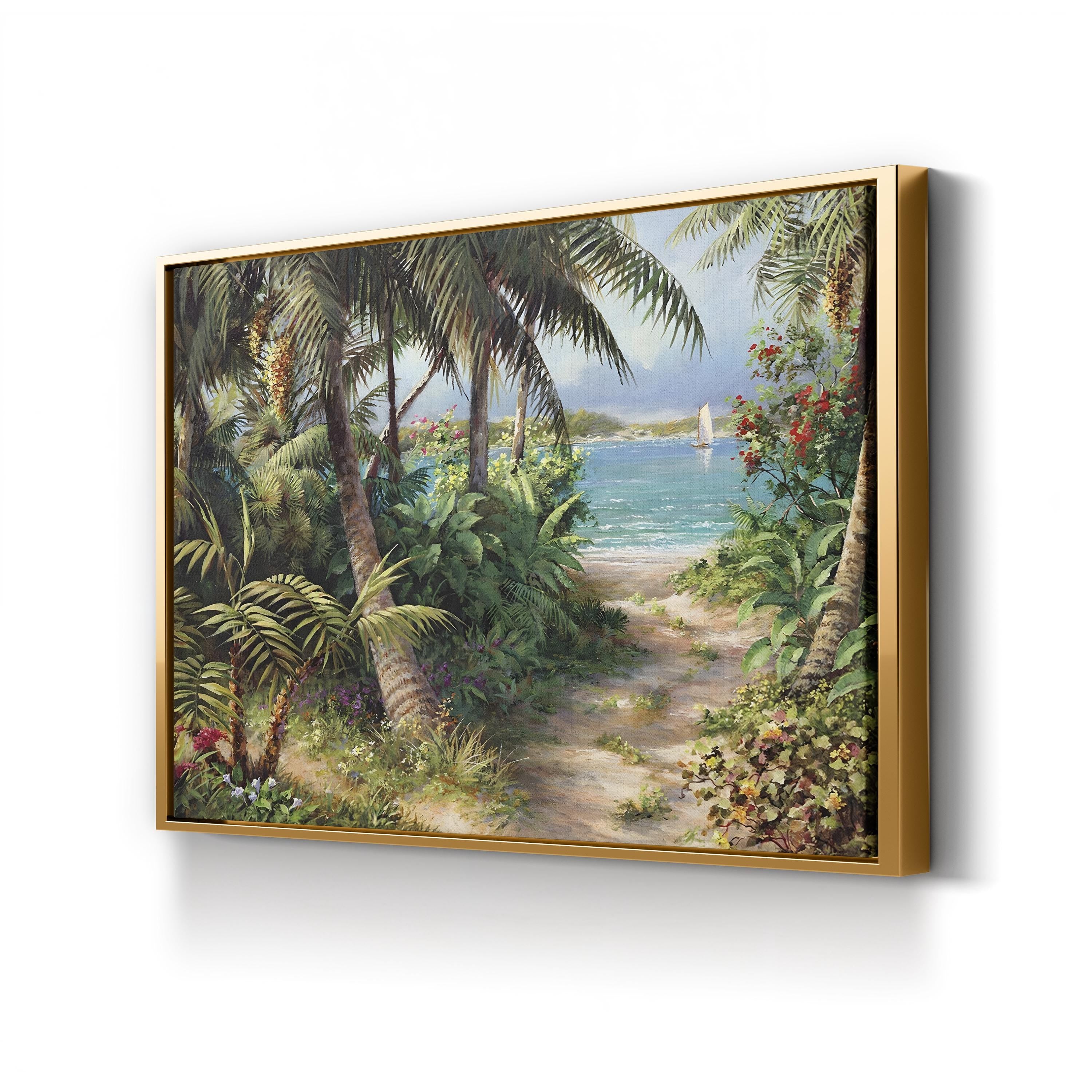 Bahama Sail Tropical Seascape Wall Art by Art Fronckowiak