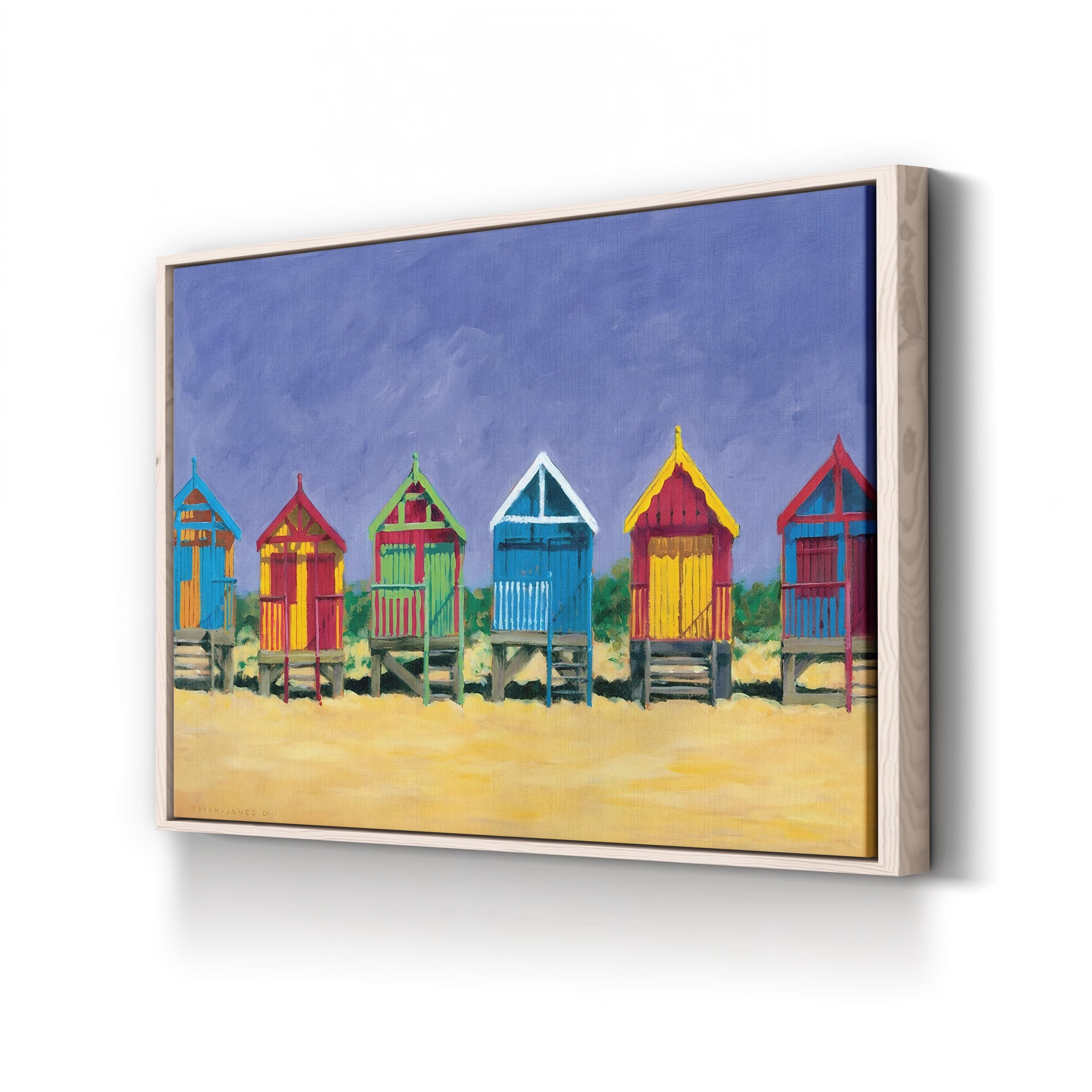 Beach Huts Wall Art by Brian James