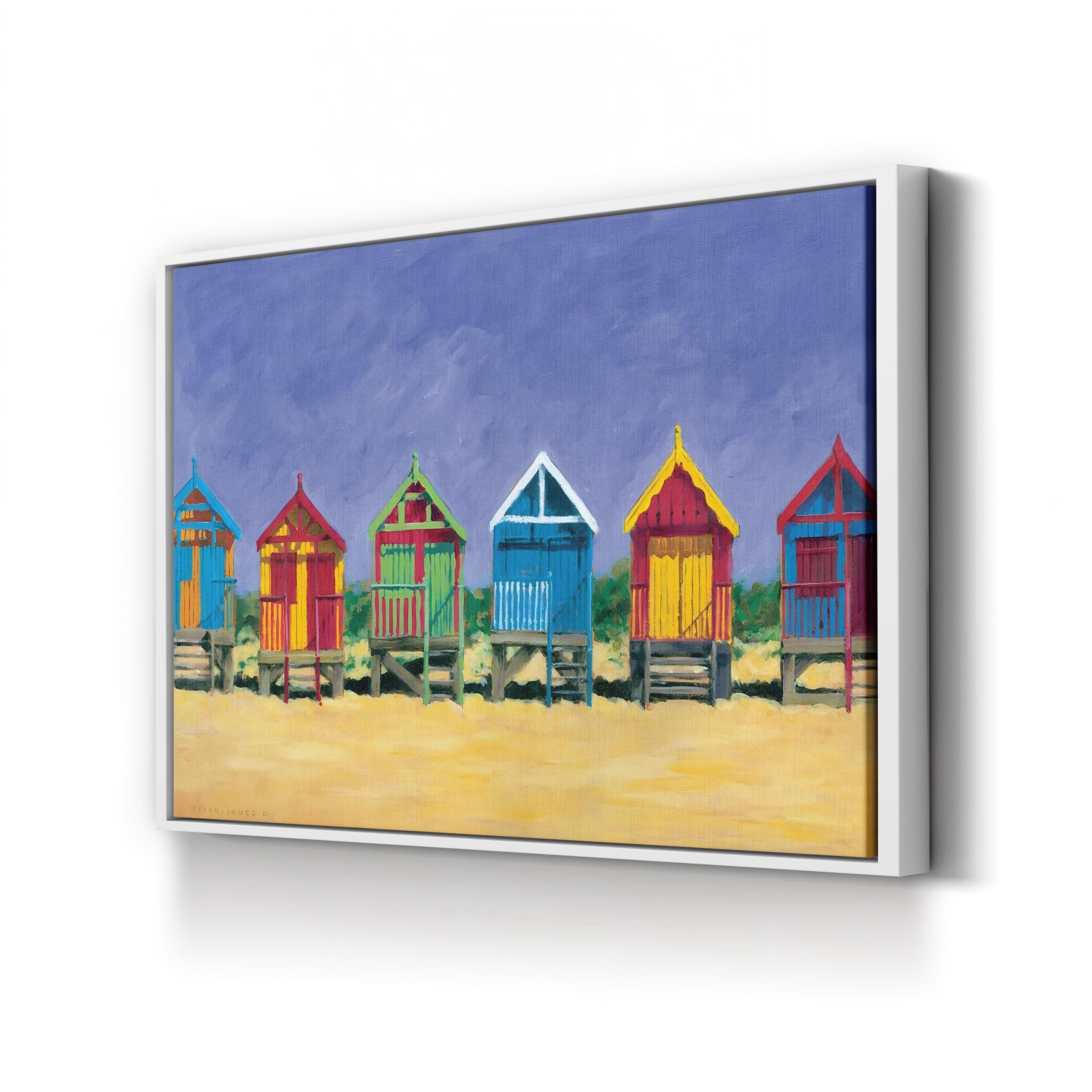 Beach Huts Wall Art by Brian James