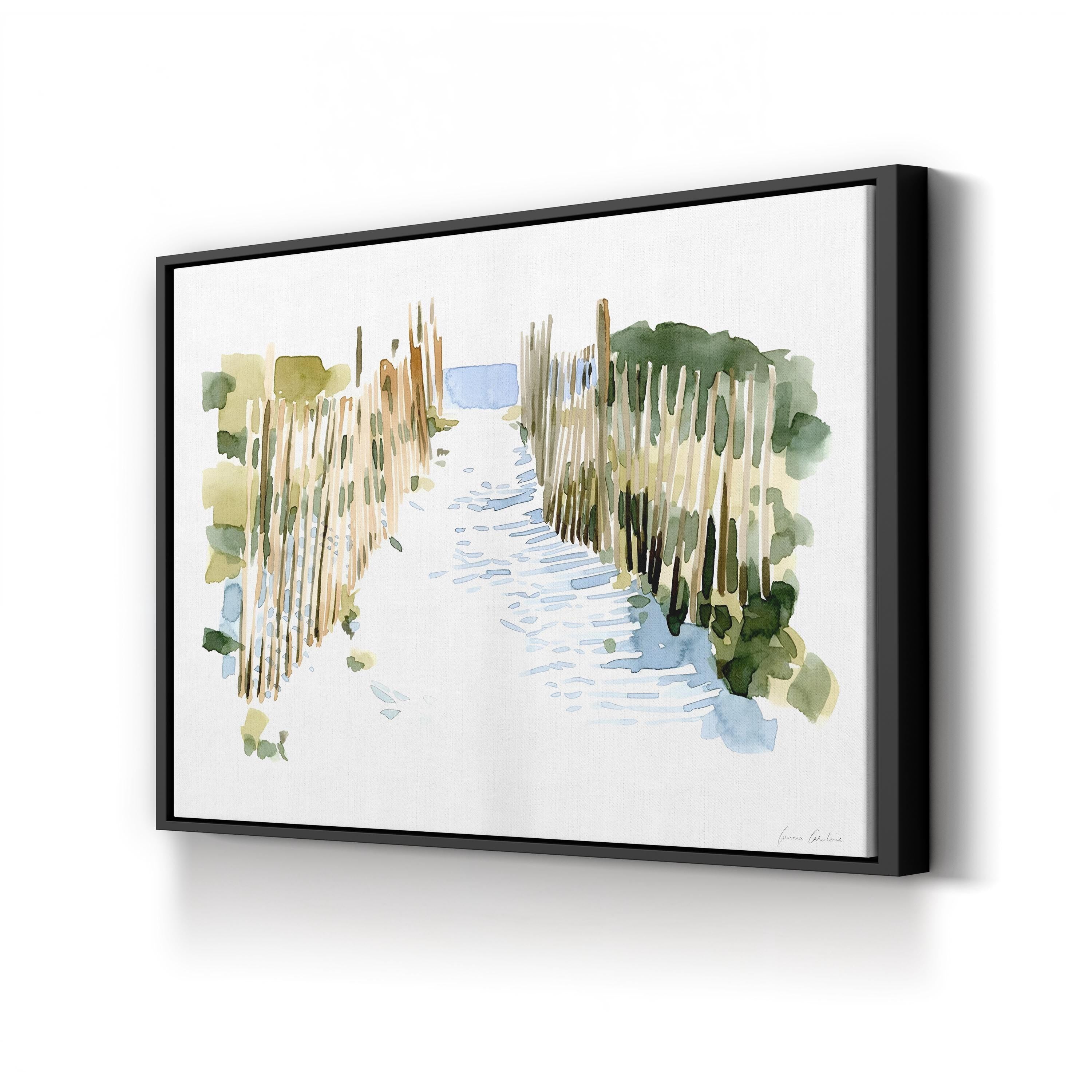 Beach Impressions I Wall Art by Emma Caroline | Contemporary Coastal Abstract Canvas Print