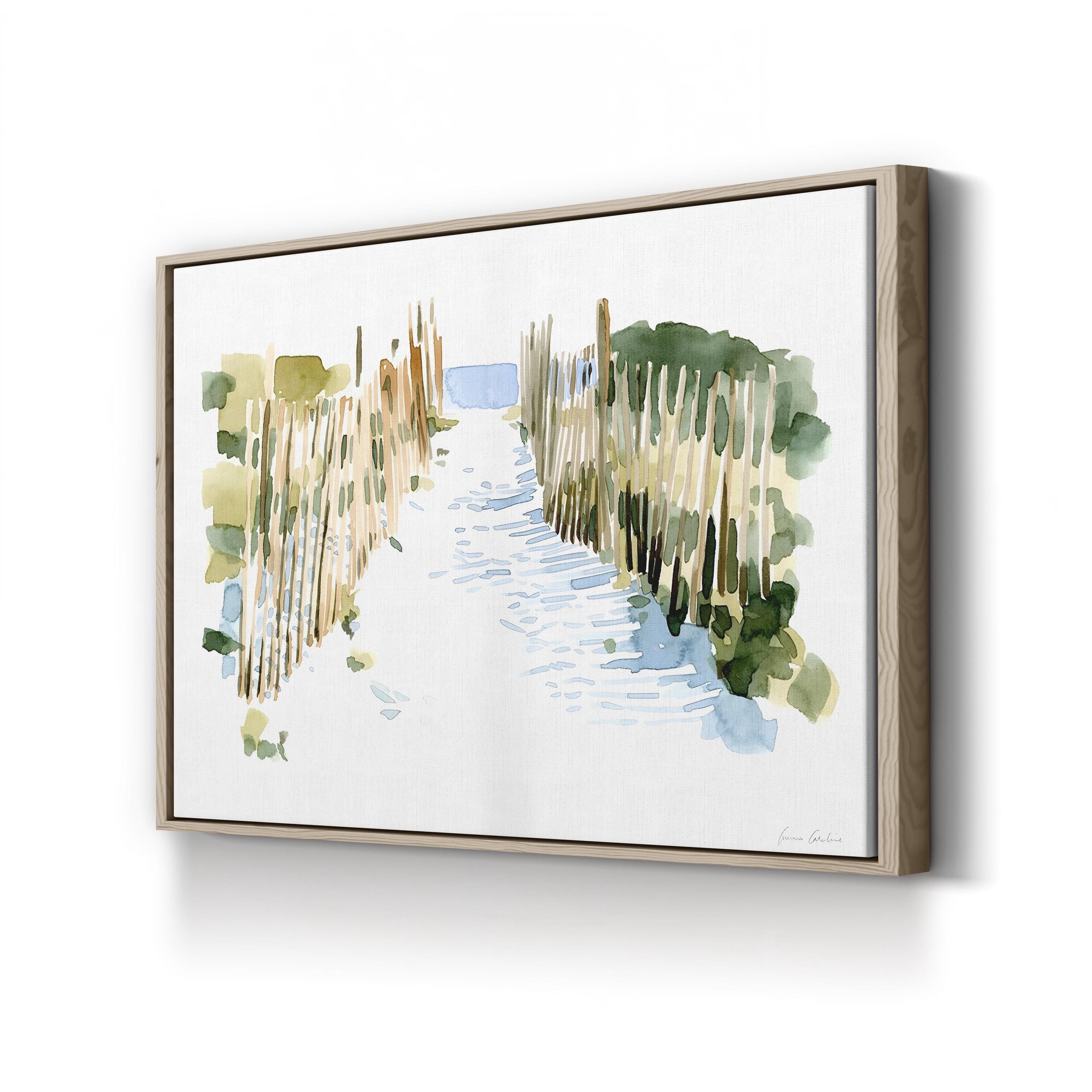Beach Impressions I Wall Art by Emma Caroline | Contemporary Coastal Abstract Canvas Print