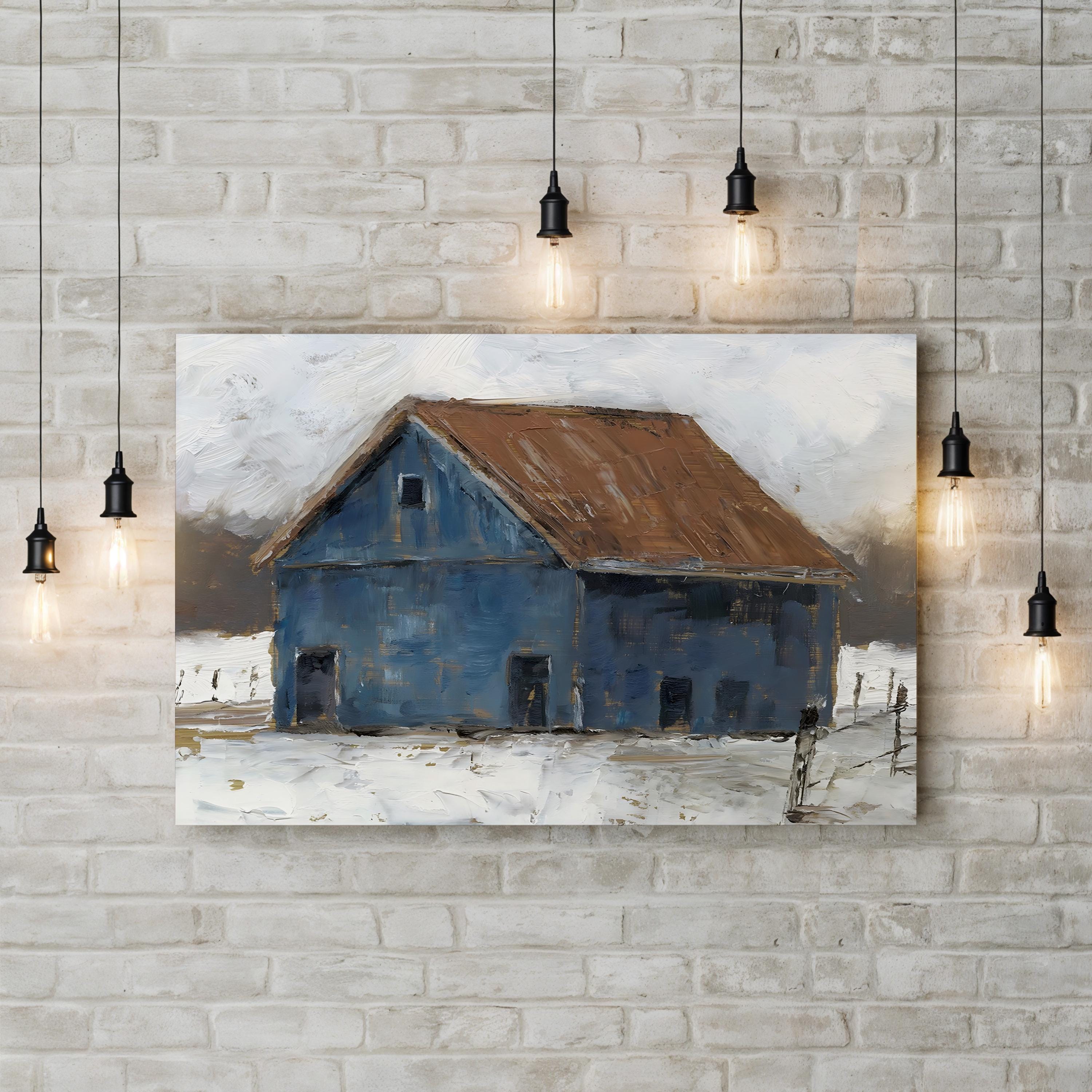 Blue Barn II Wall Art by Ethan Harper