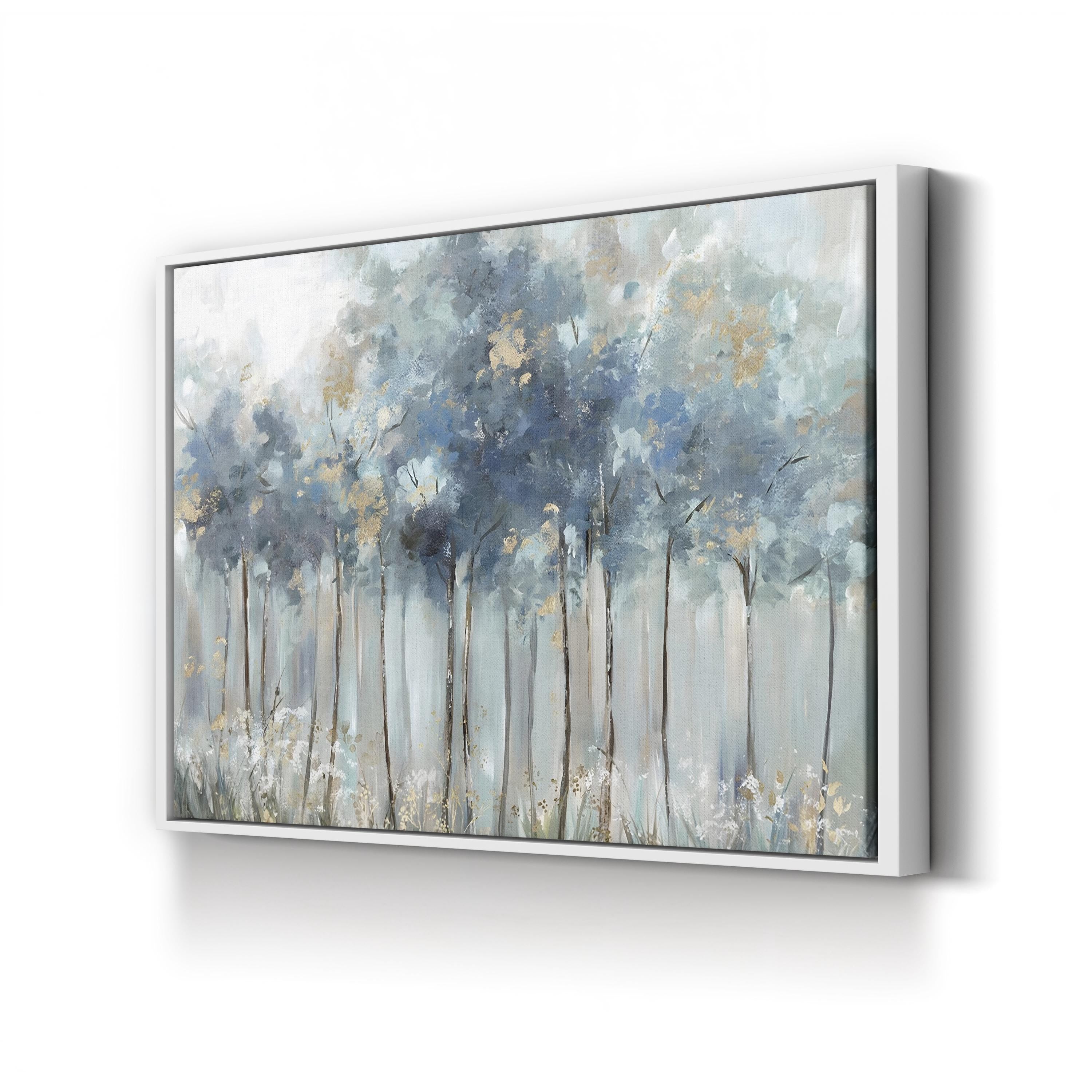 Blue Golden Forest Wall Art by Allison Pearce