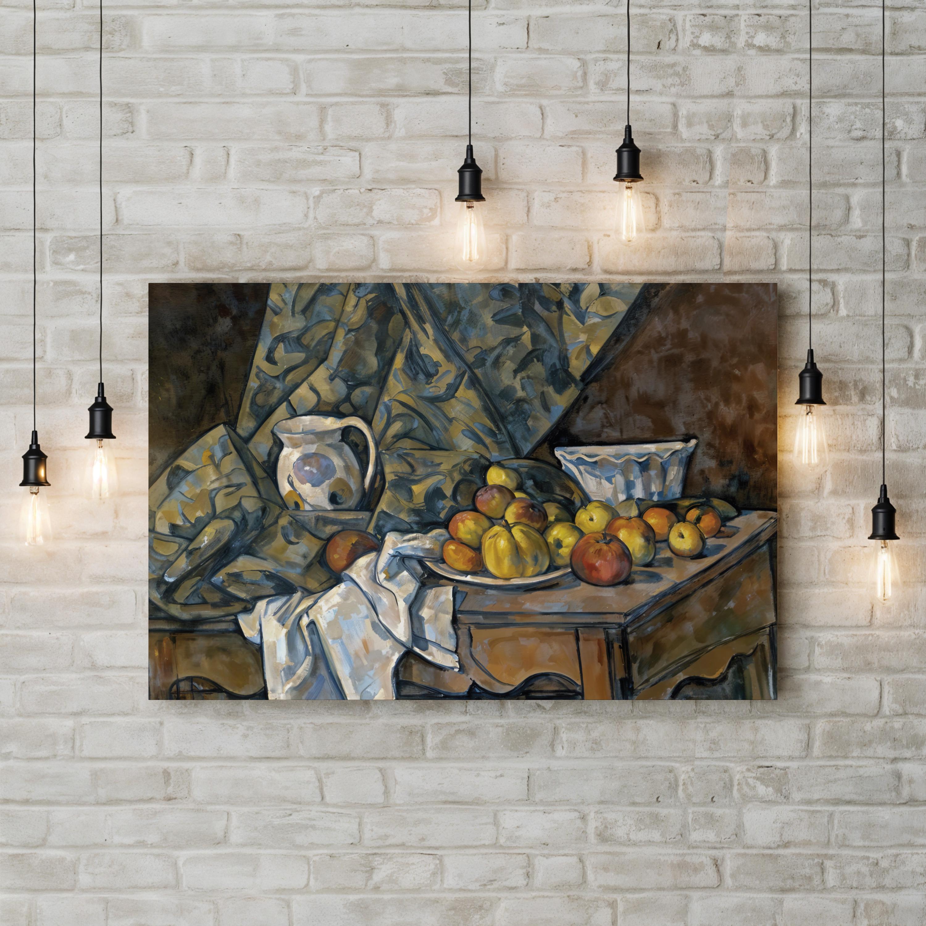 Still Life With Apples And Peaches, 1905 Wall Art by Paul Cézanne