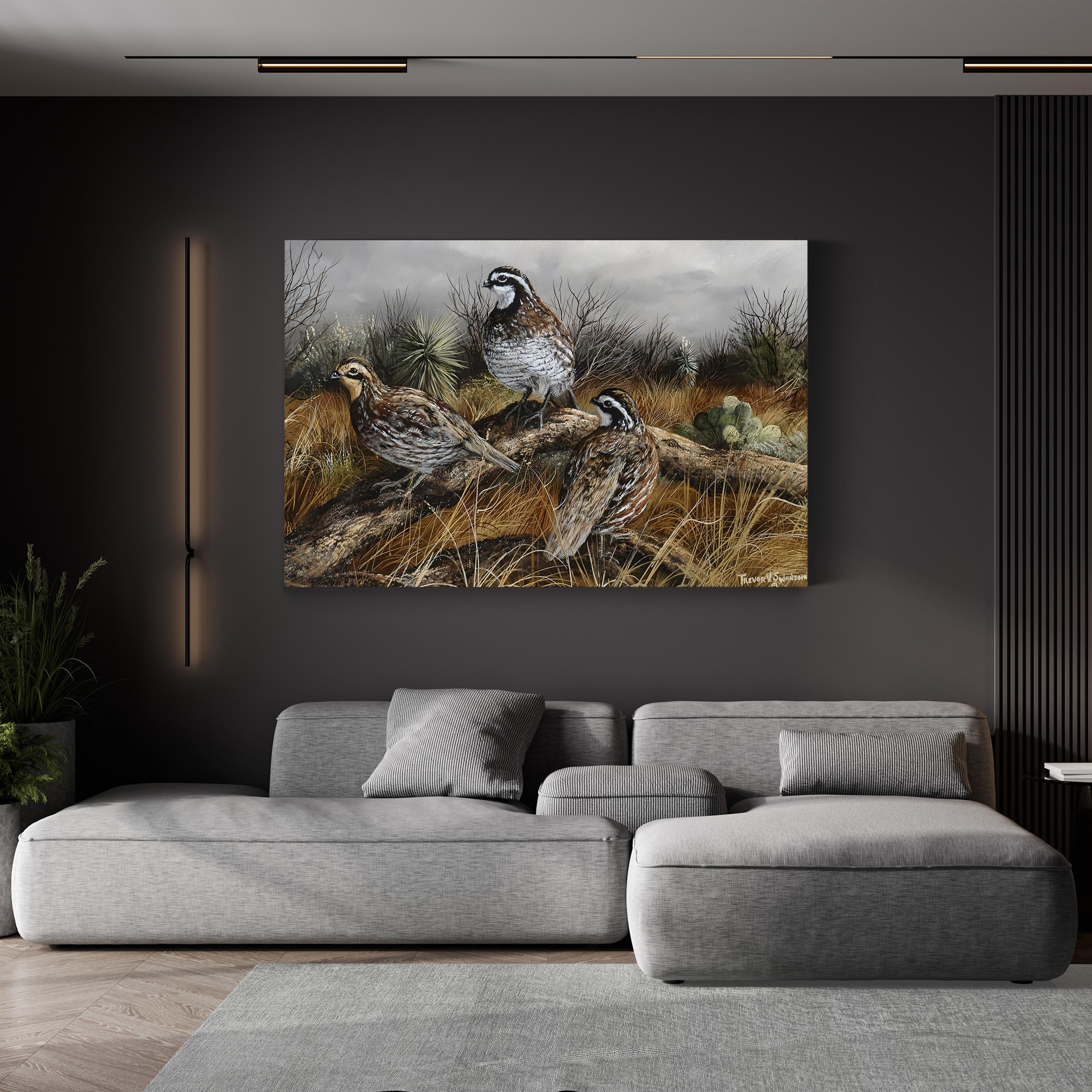 Bobwhite Trio II Wall Art by Trevor V. Swanson