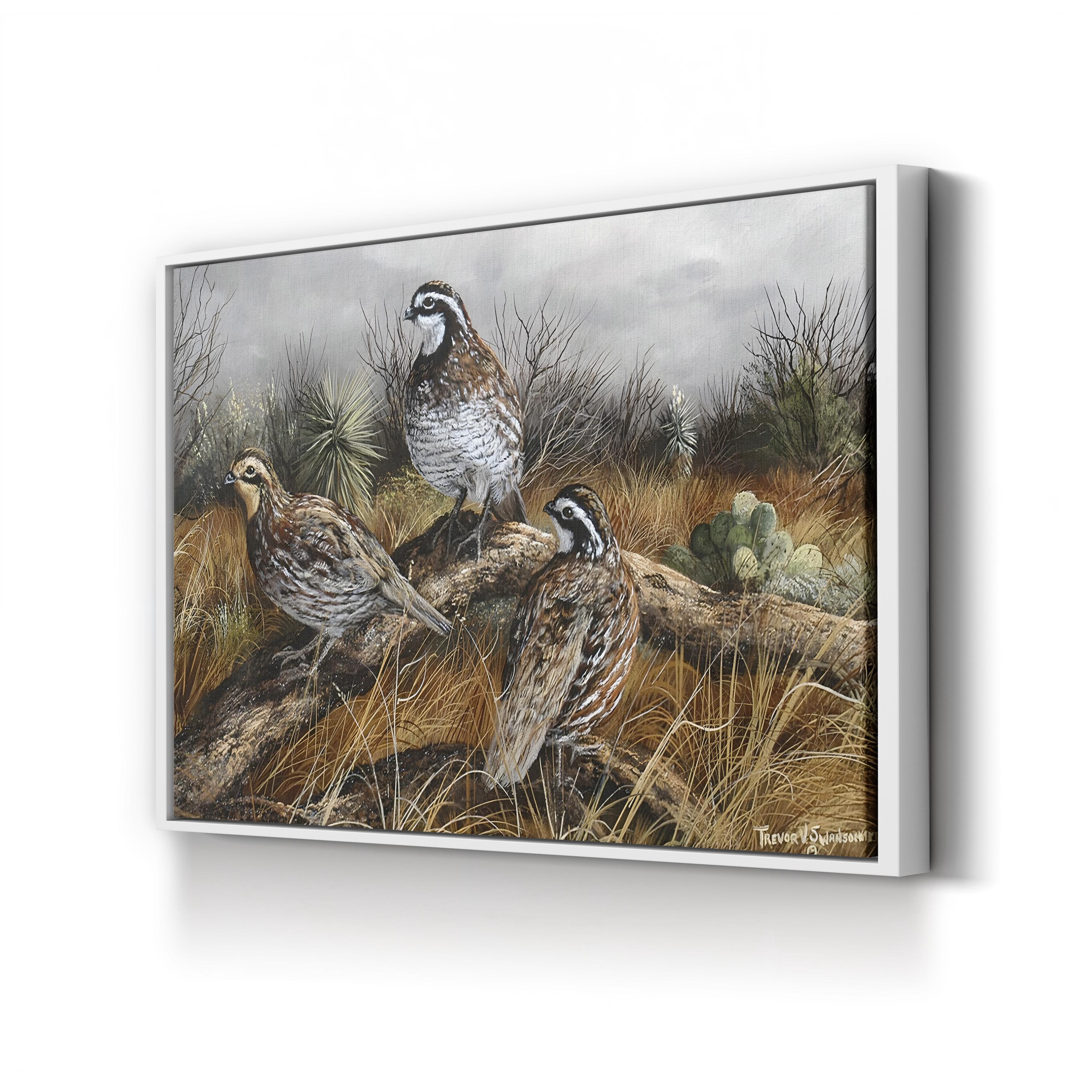 Bobwhite Trio II Wall Art by Trevor V. Swanson