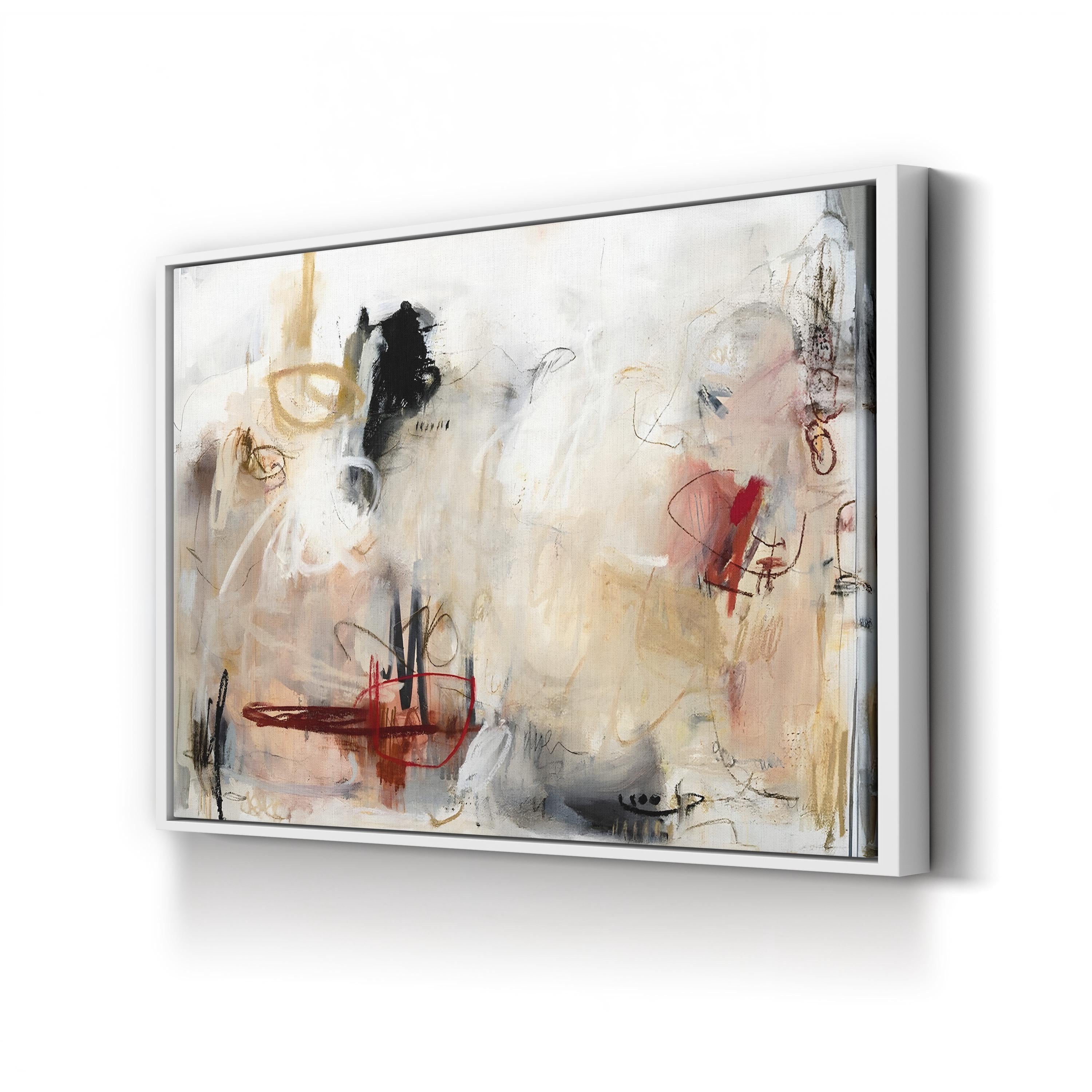 Bold and Fiery Wall Art by Studio B – Abstract Red, Orange & Black Canvas Print