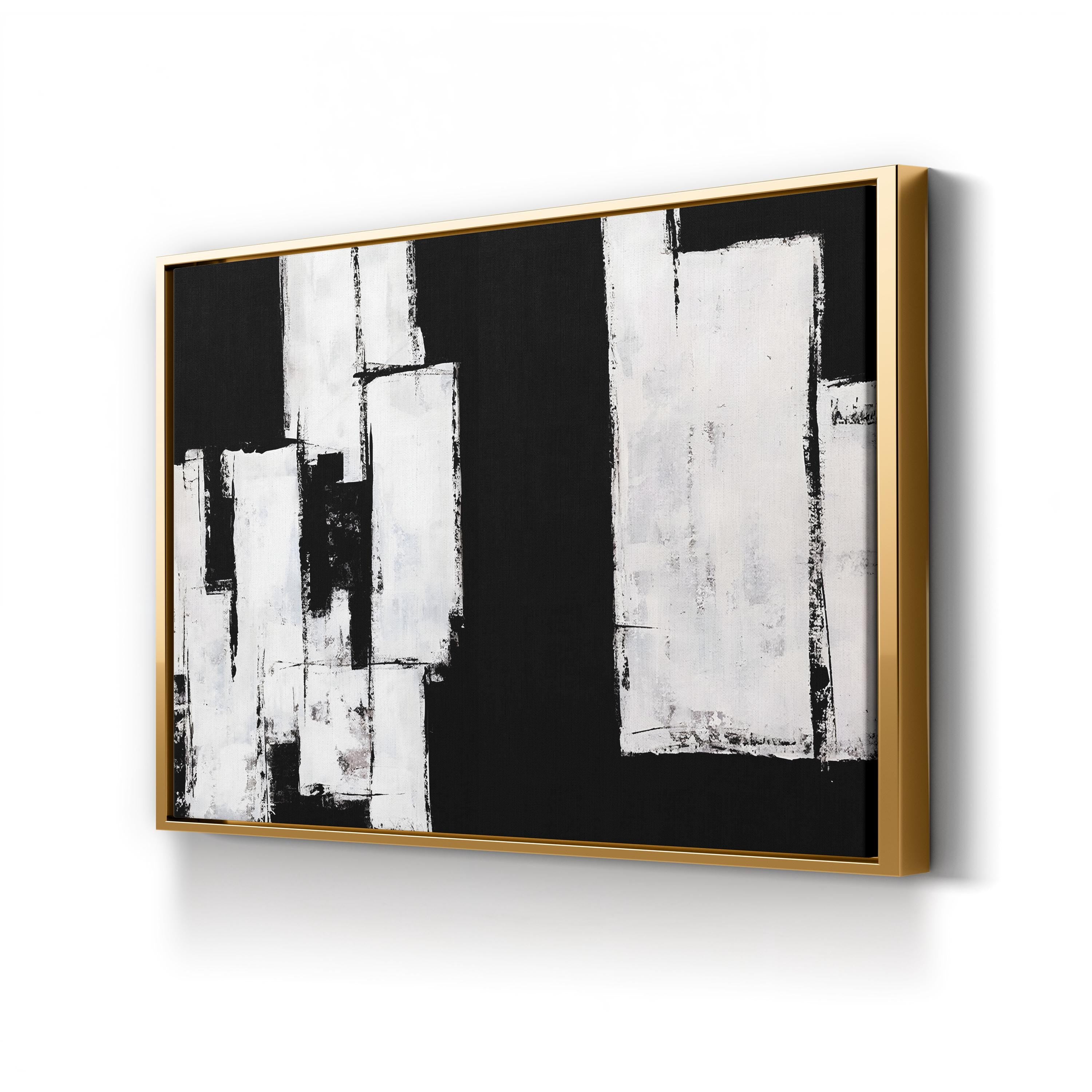 Break Down by Brent Abe canvas print in Gold Framed Canvas
