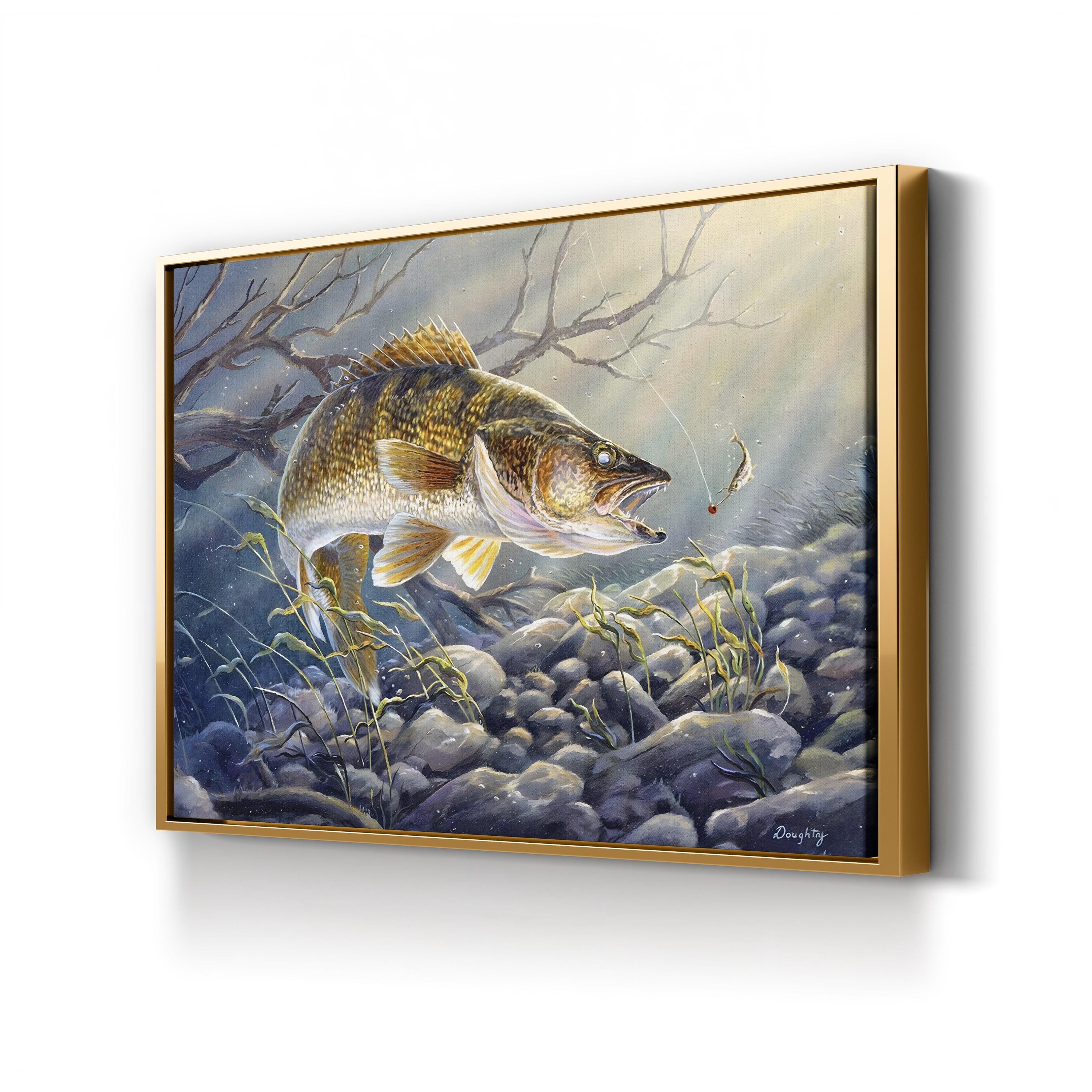 Break Line Walleye – Terry Doughty Wall Art | Wildlife Canvas Print
