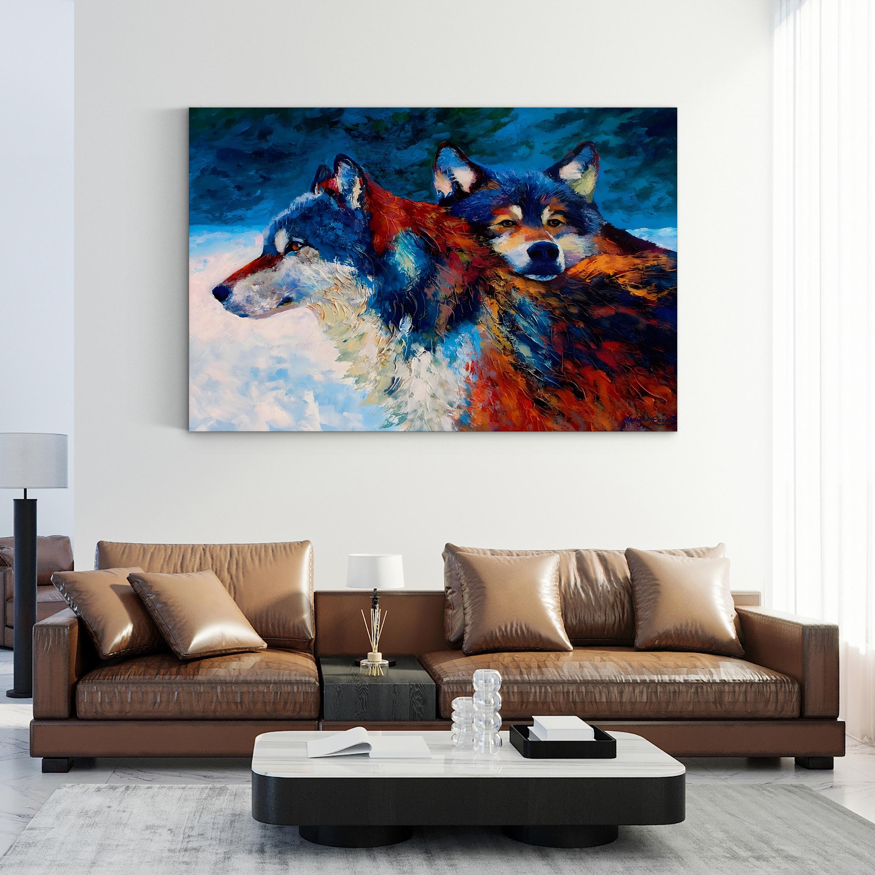 Buds Wall Art by Marion Rose – Contemporary Wolf Canvas Print