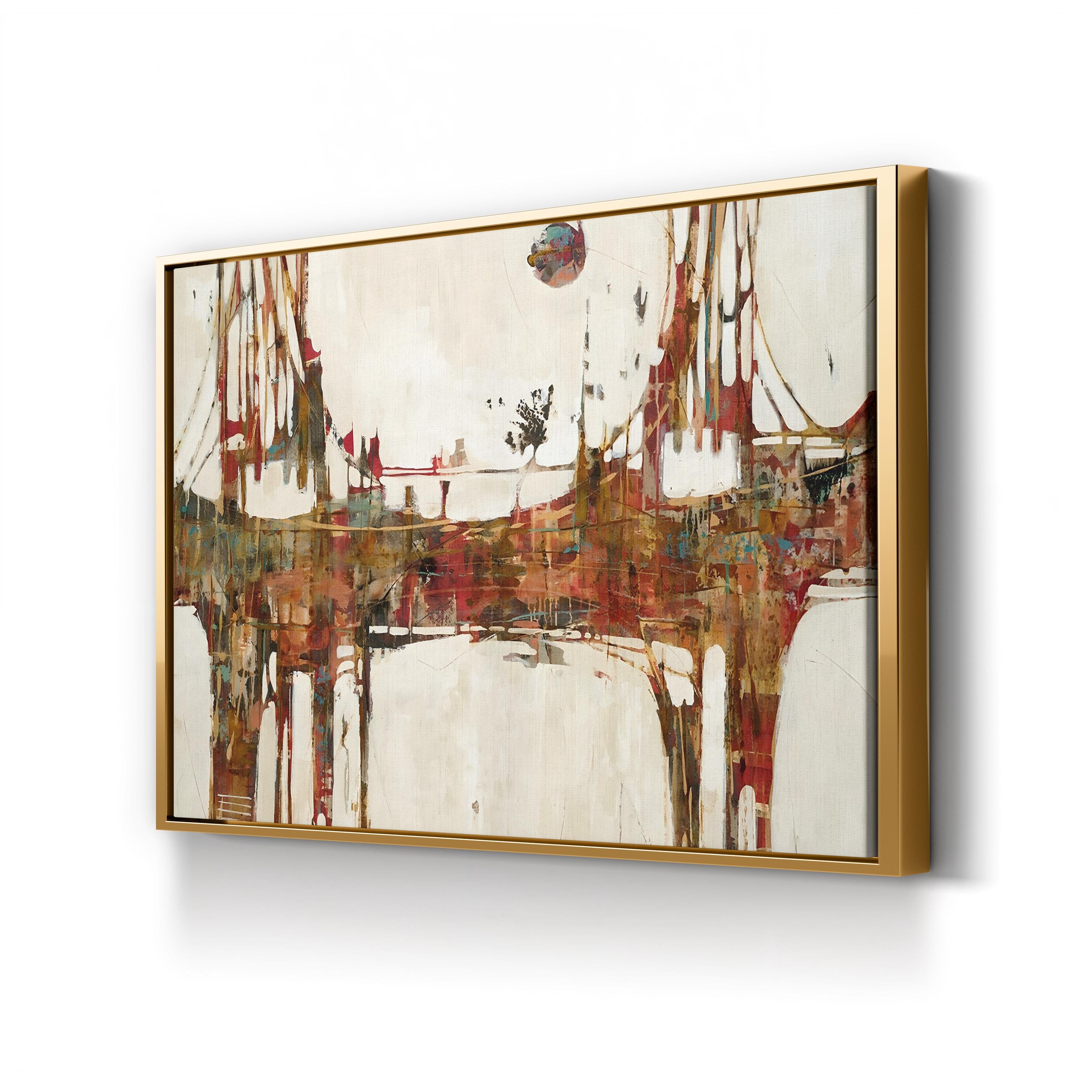 Building Bridges Wall Art by Liz Jardine | Abstract Landscape Canvas