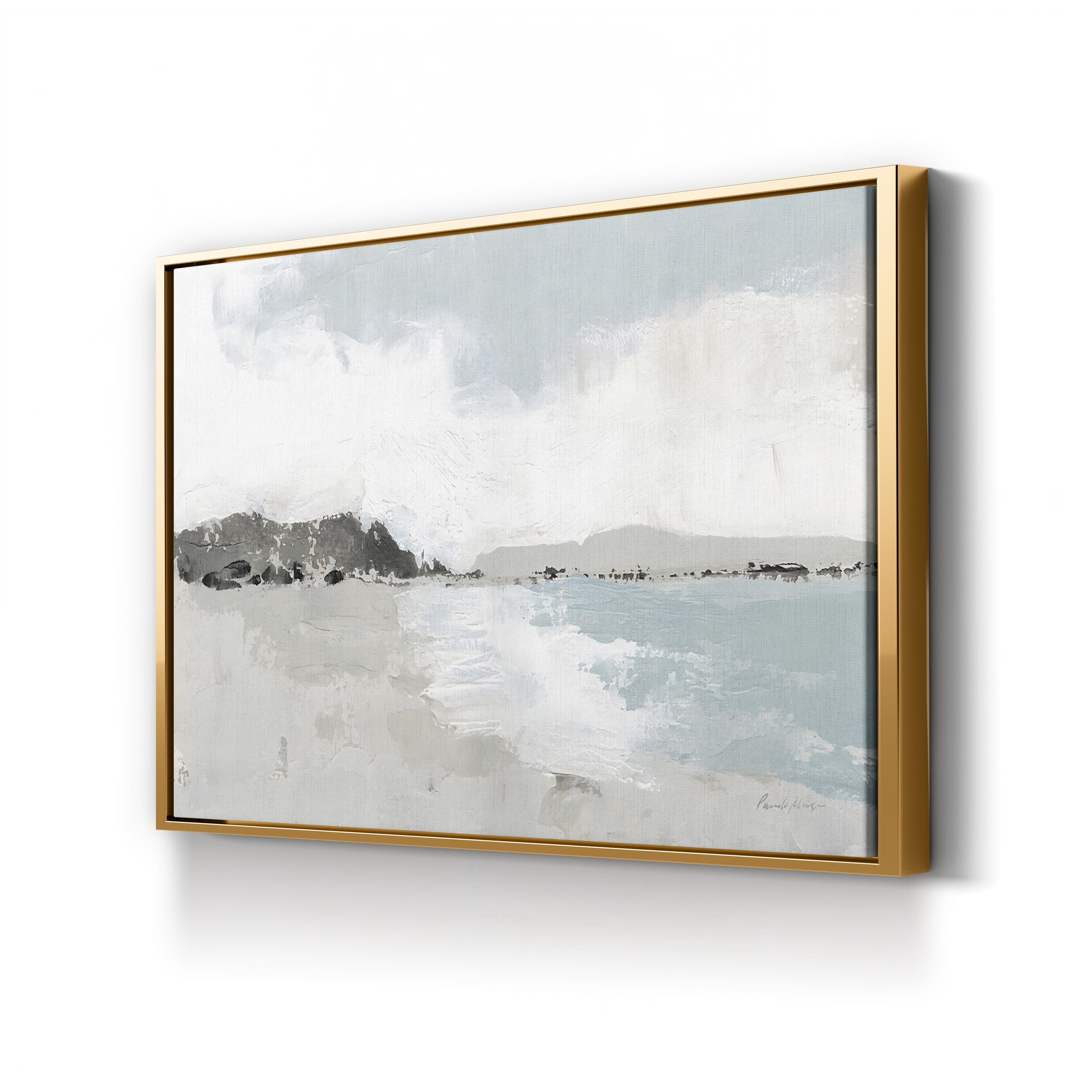 Calm Water Neutral Wall Art by Pamela Munger – Minimalist Watercolor Coastal Canvas Print