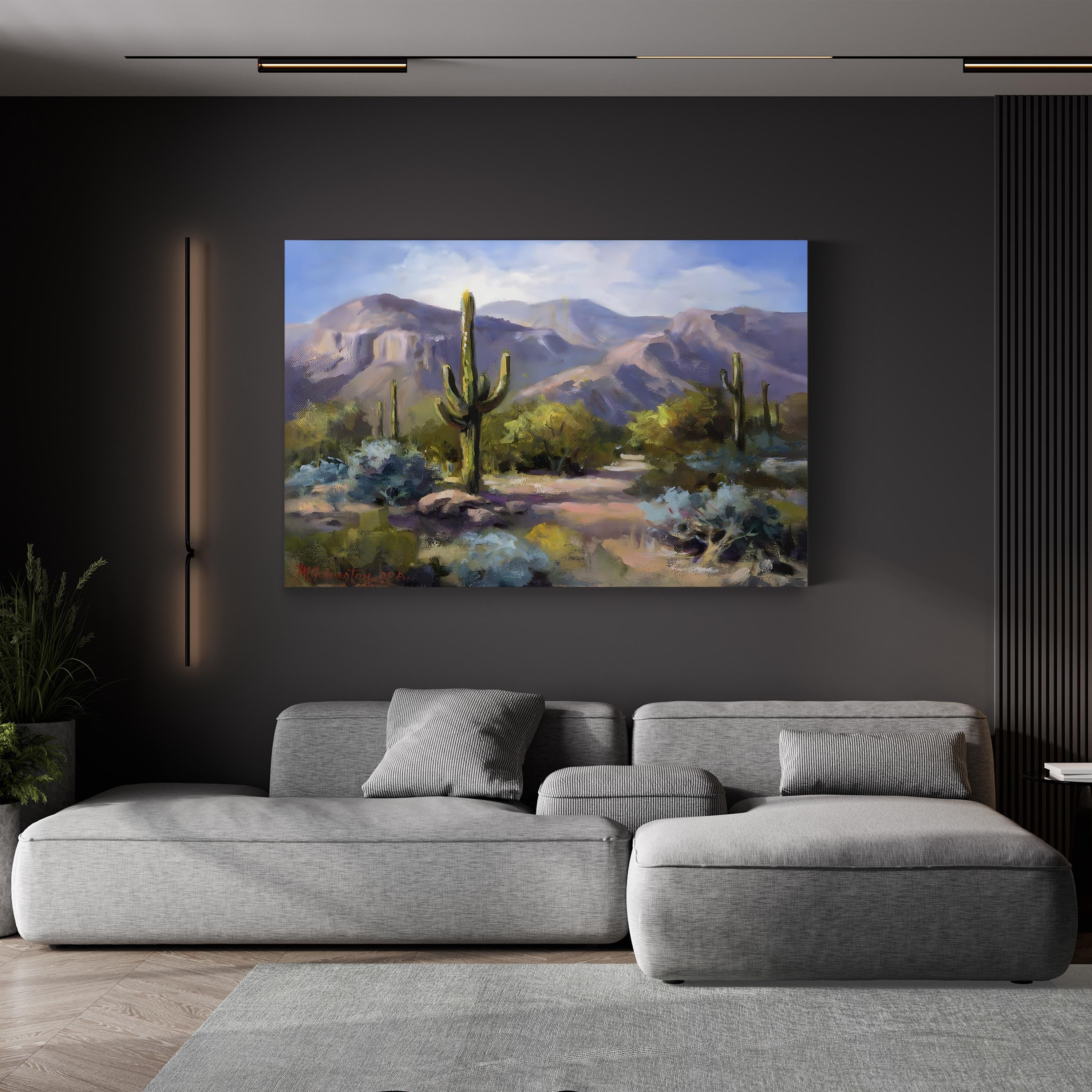 Catalina Mountain Foothills Wall Art by Maxine Johnston