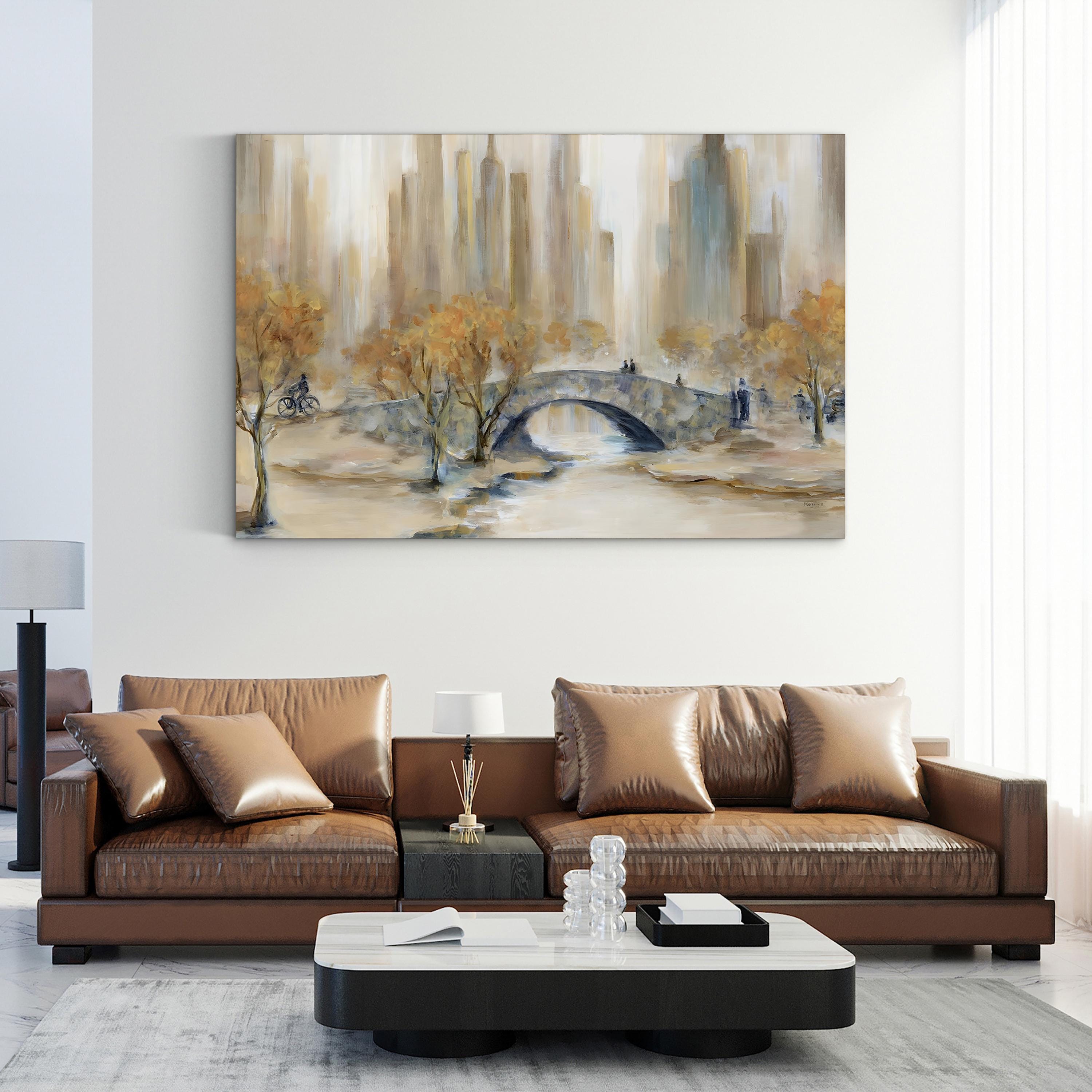 Central Park Autumn Canvas Art: New York City Fall Scene