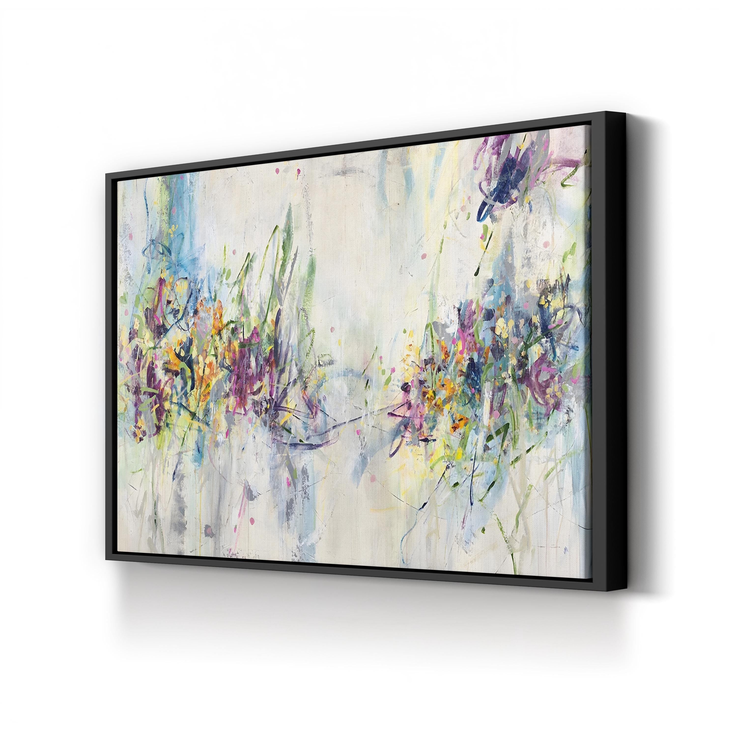 Chamomile Cocktail Wall Art by Jodi Maas – Contemporary Abstract Floral Canvas