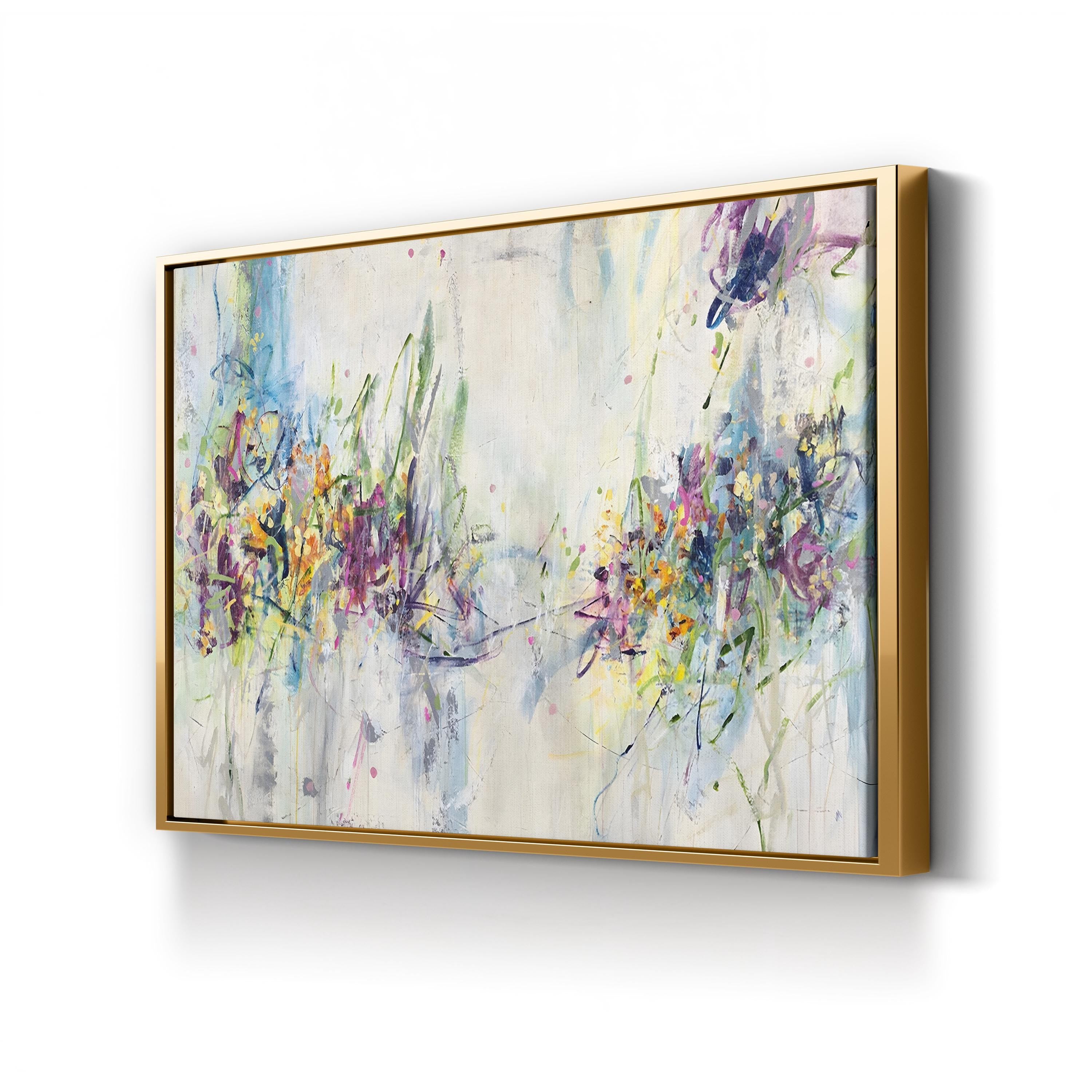 Chamomile Cocktail Wall Art by Jodi Maas – Contemporary Abstract Floral Canvas