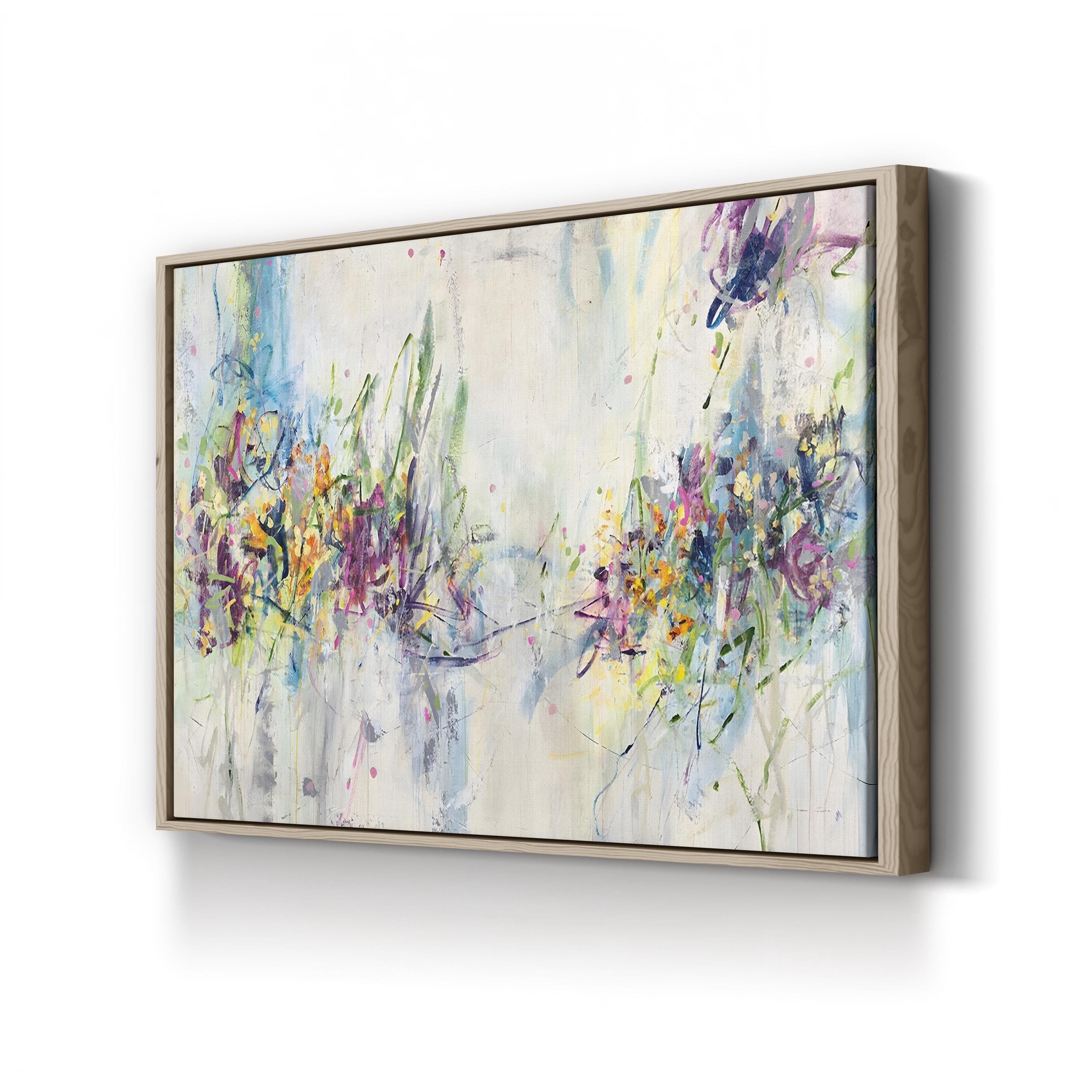 Chamomile Cocktail Wall Art by Jodi Maas – Contemporary Abstract Floral Canvas