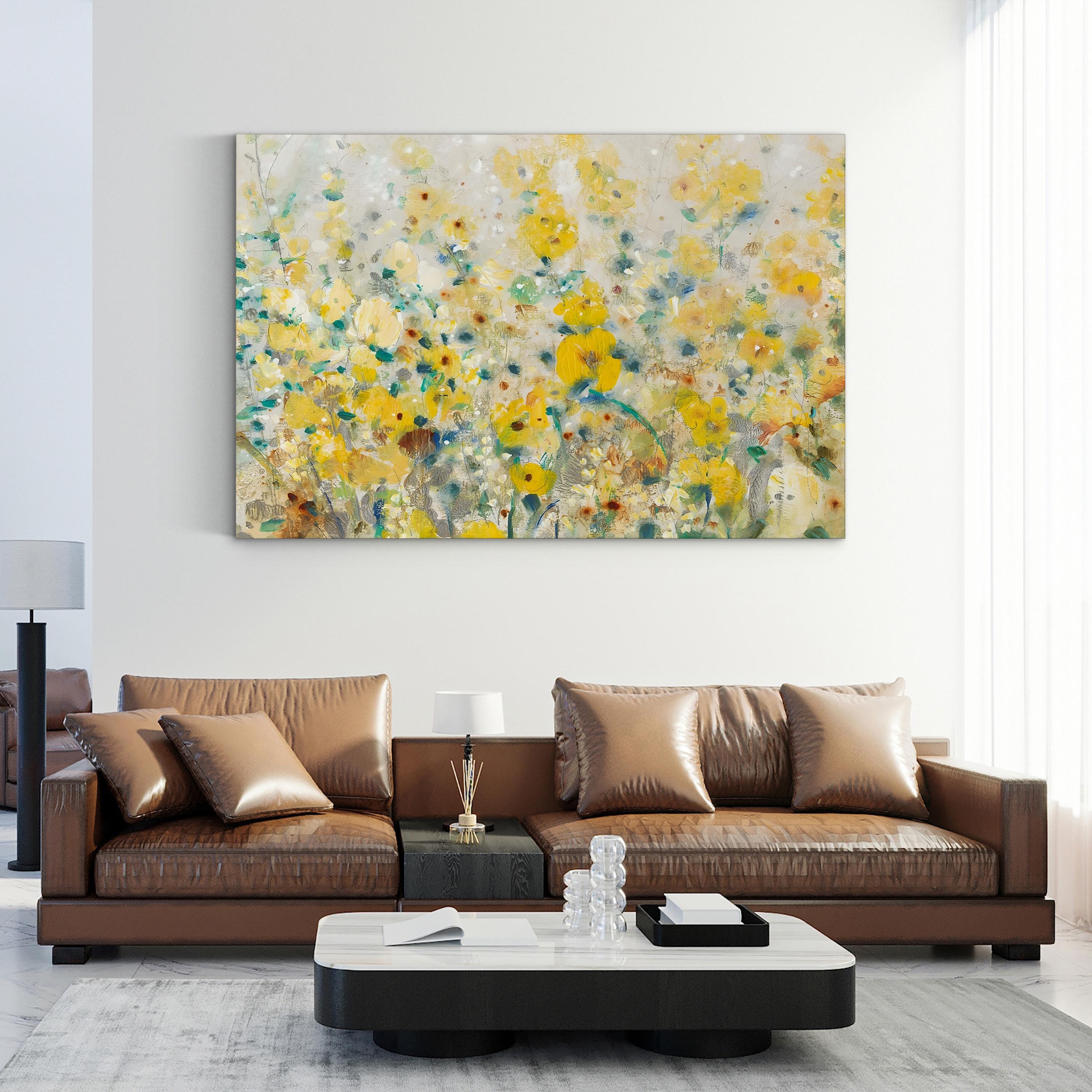 Cheerful Garden II Wall Art by Tim O’Toole – Contemporary Floral Canvas Print