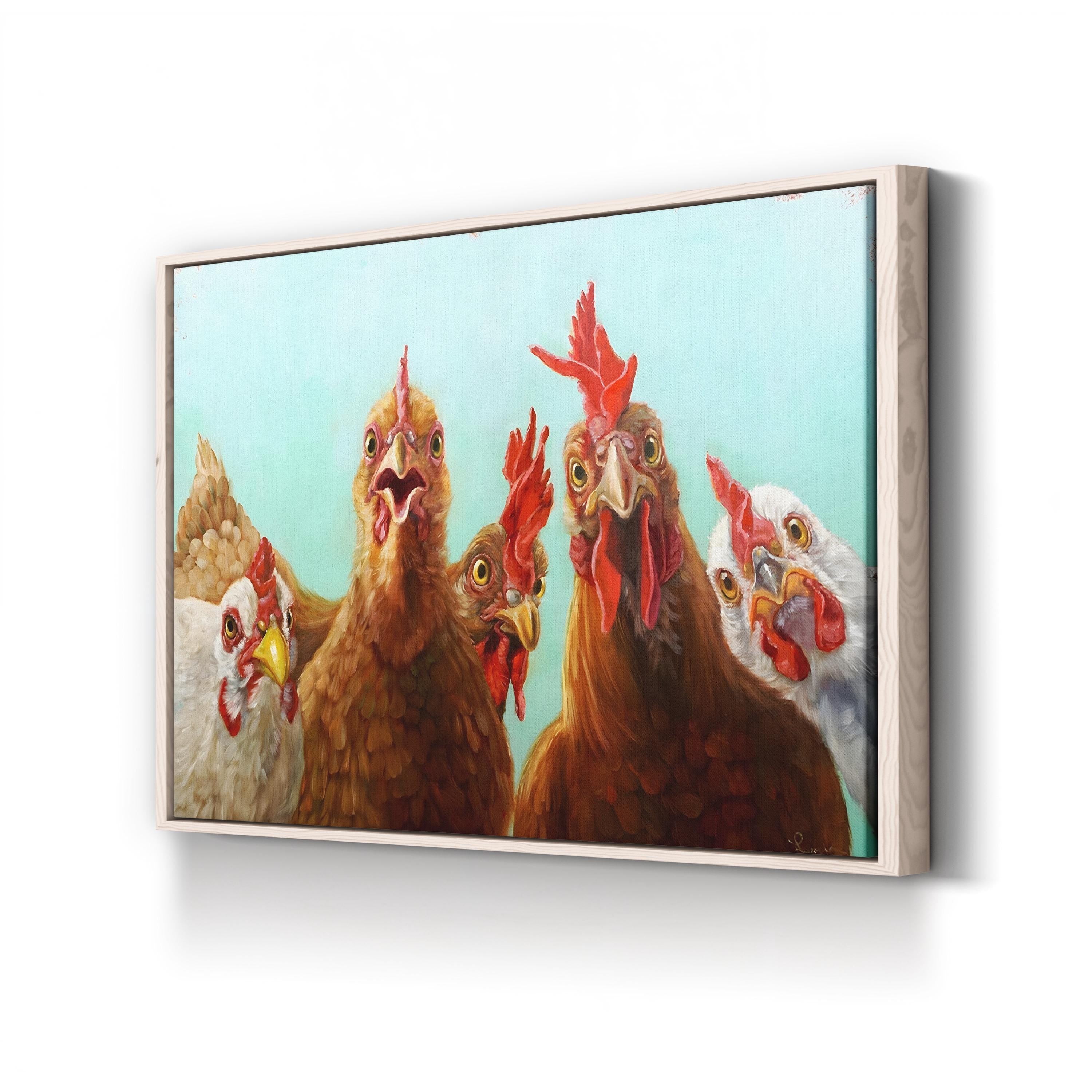 Chicken for Dinner Wall Art by Lucia Heffernan