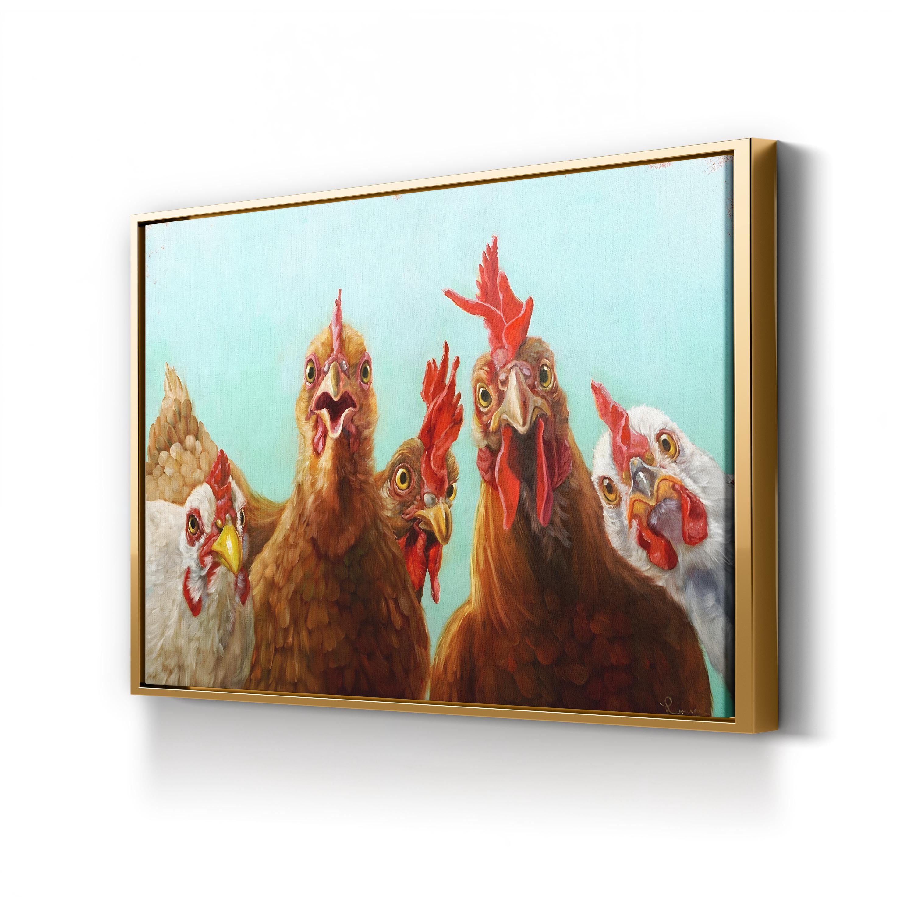 Chicken for Dinner Wall Art by Lucia Heffernan