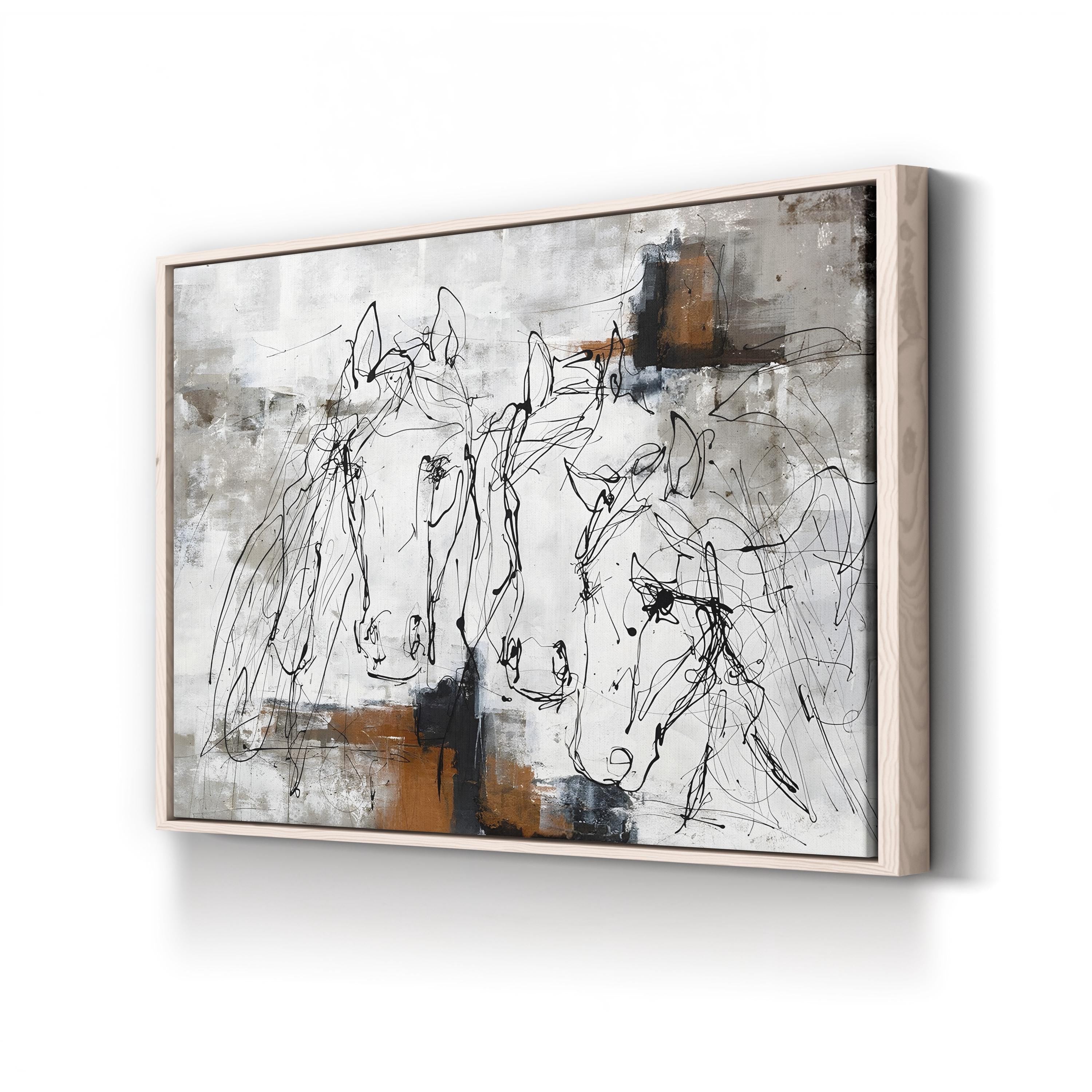 Abstract Contour Horse II Wall Art by STA Studio