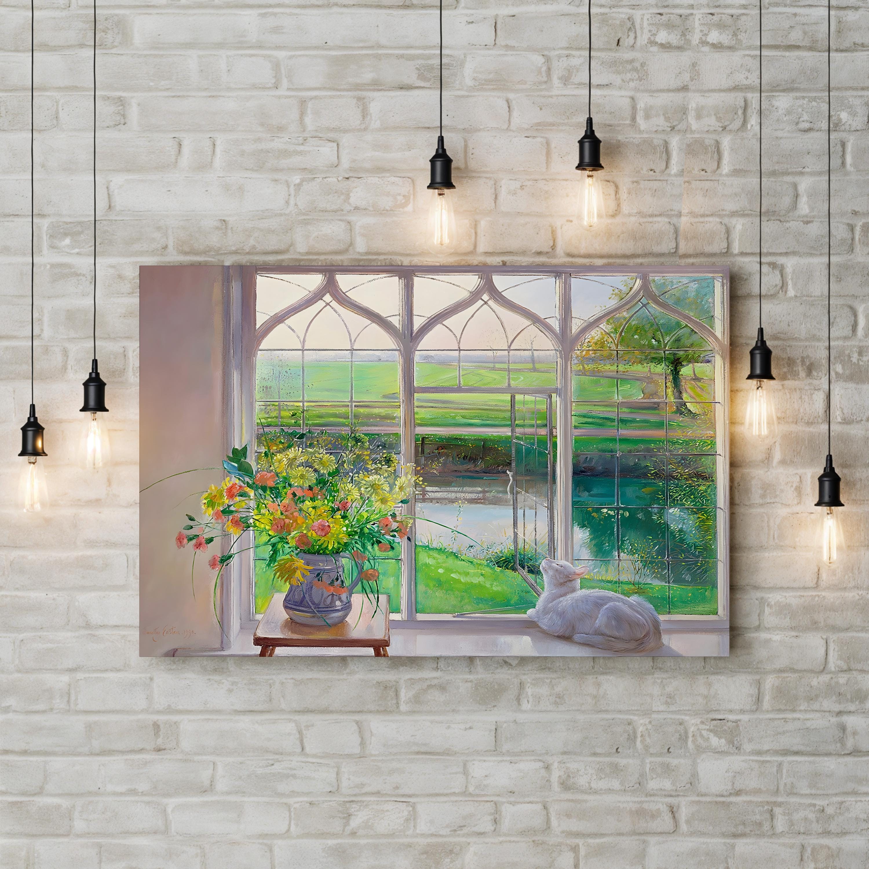Dawn Breeze Wall Art | Soft Morning Landscape Canvas by Timothy Easton