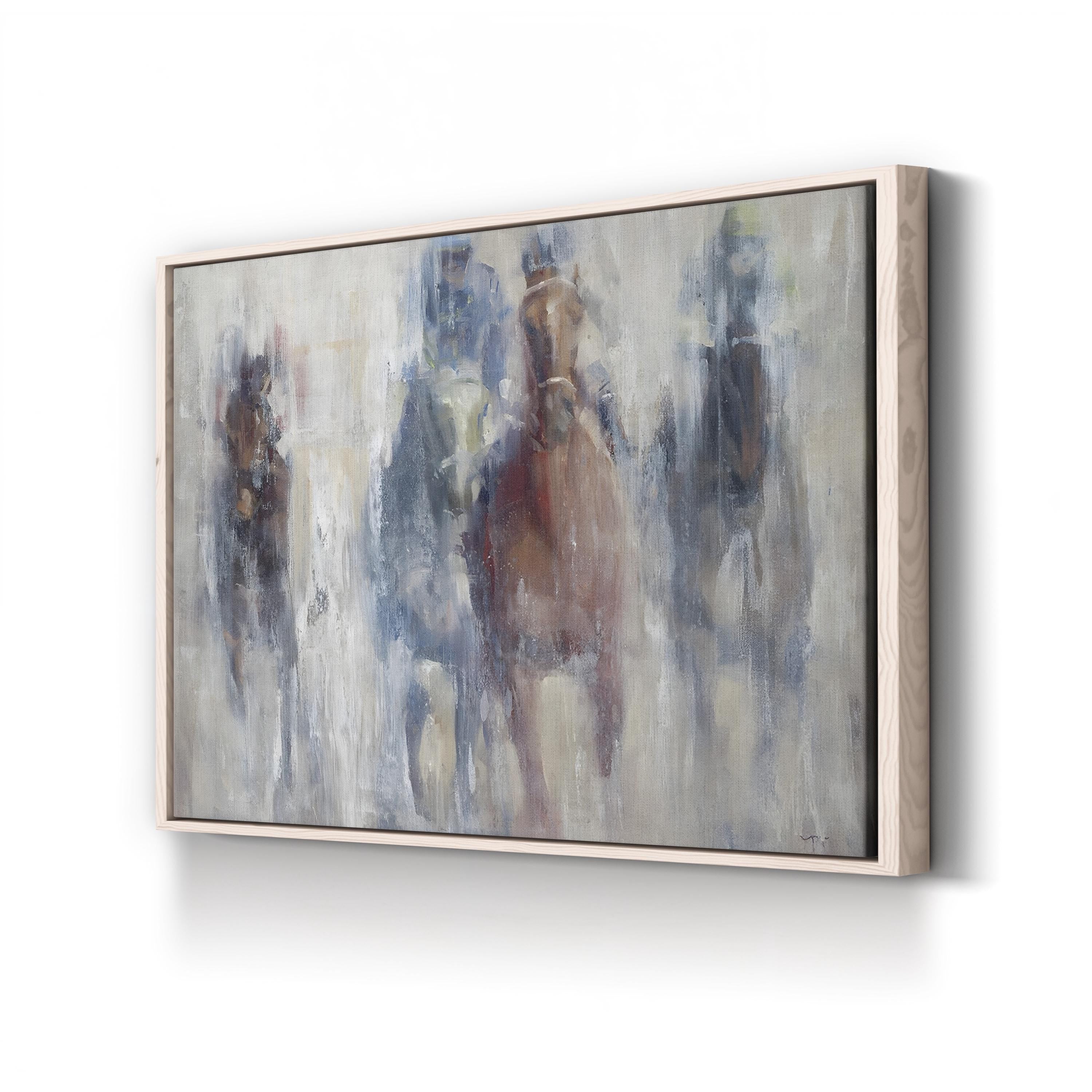 Derby 2015 Wall Art – Contemporary Horse Racing Canvas by Valtcho Tonov