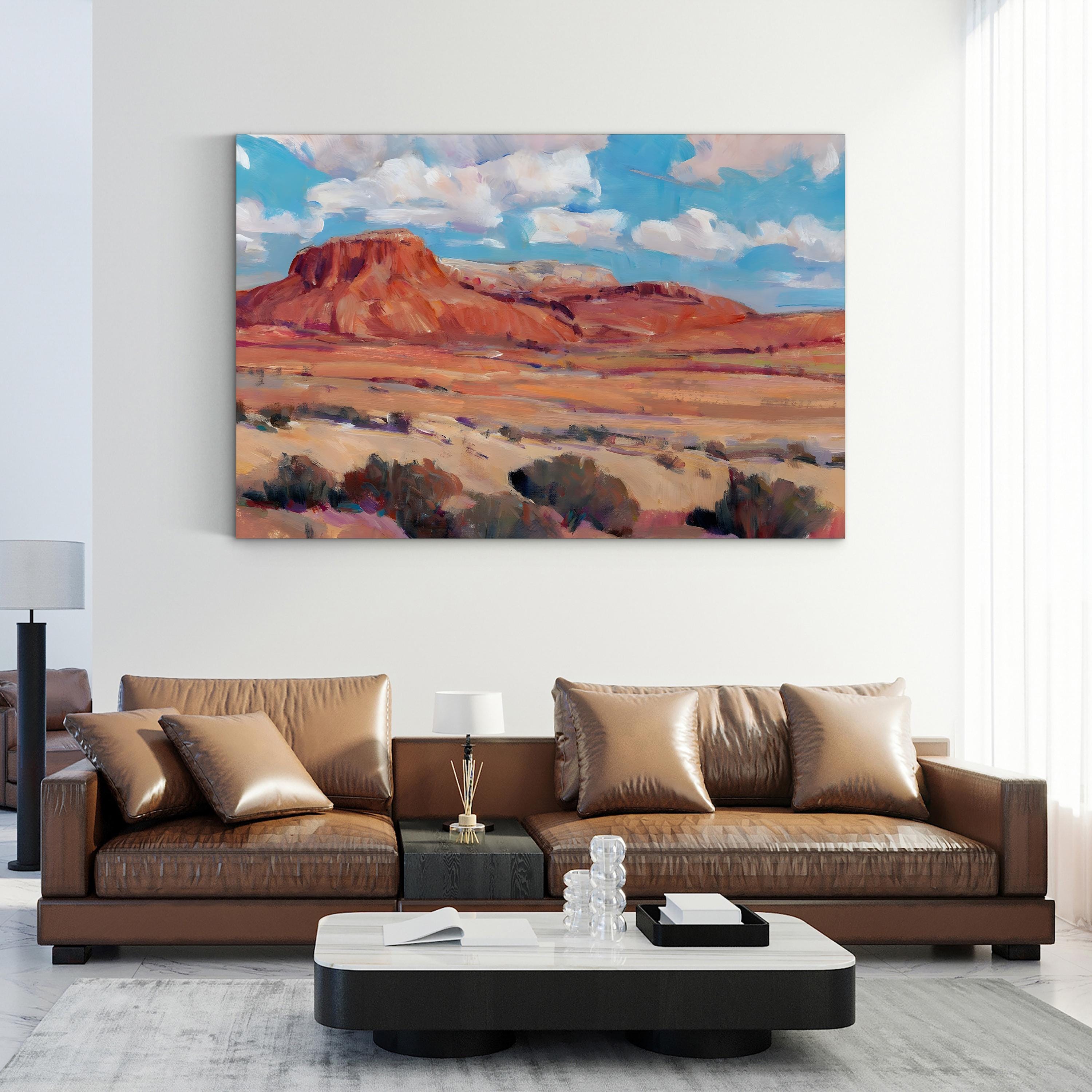 Desert Heat II Wall Art – Contemporary Southwestern Desert Landscape by Tim O’Toole