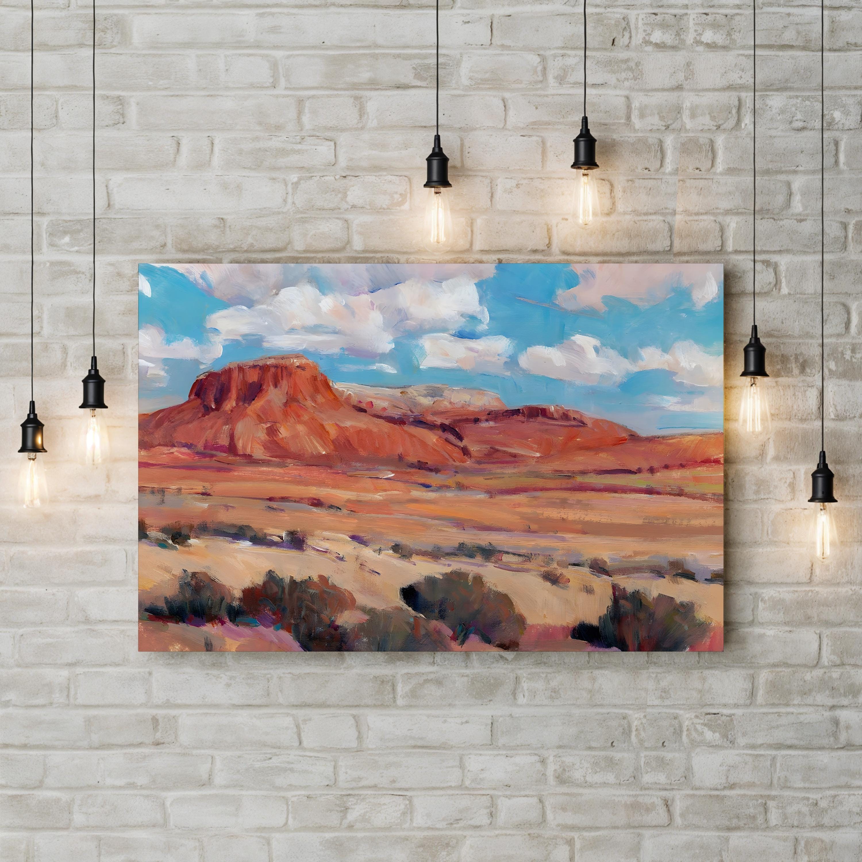 Desert Heat II Wall Art – Contemporary Southwestern Desert Landscape by Tim O’Toole