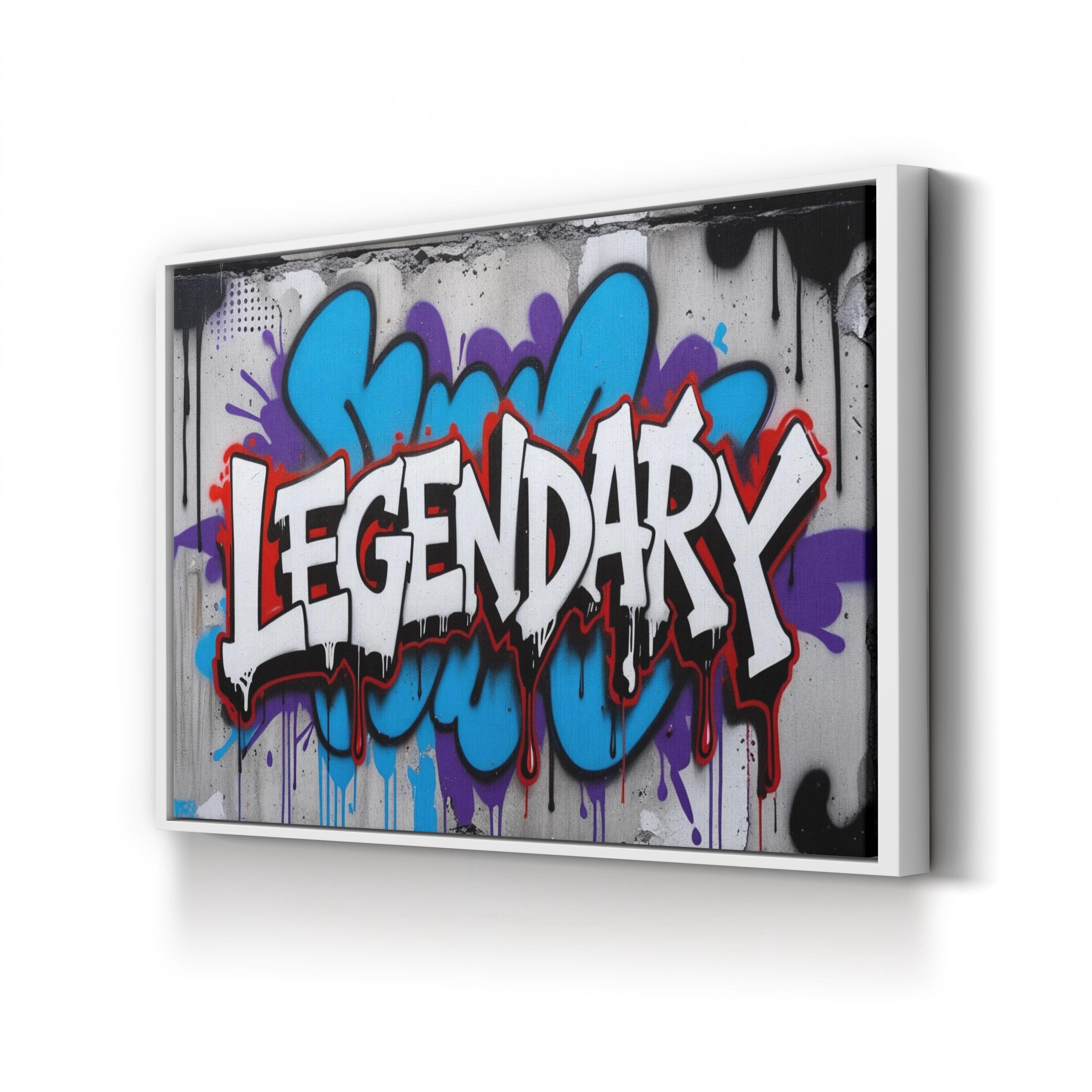 Legendary Graffiti Art Canvas Print – Urban Street Style Wall Decor