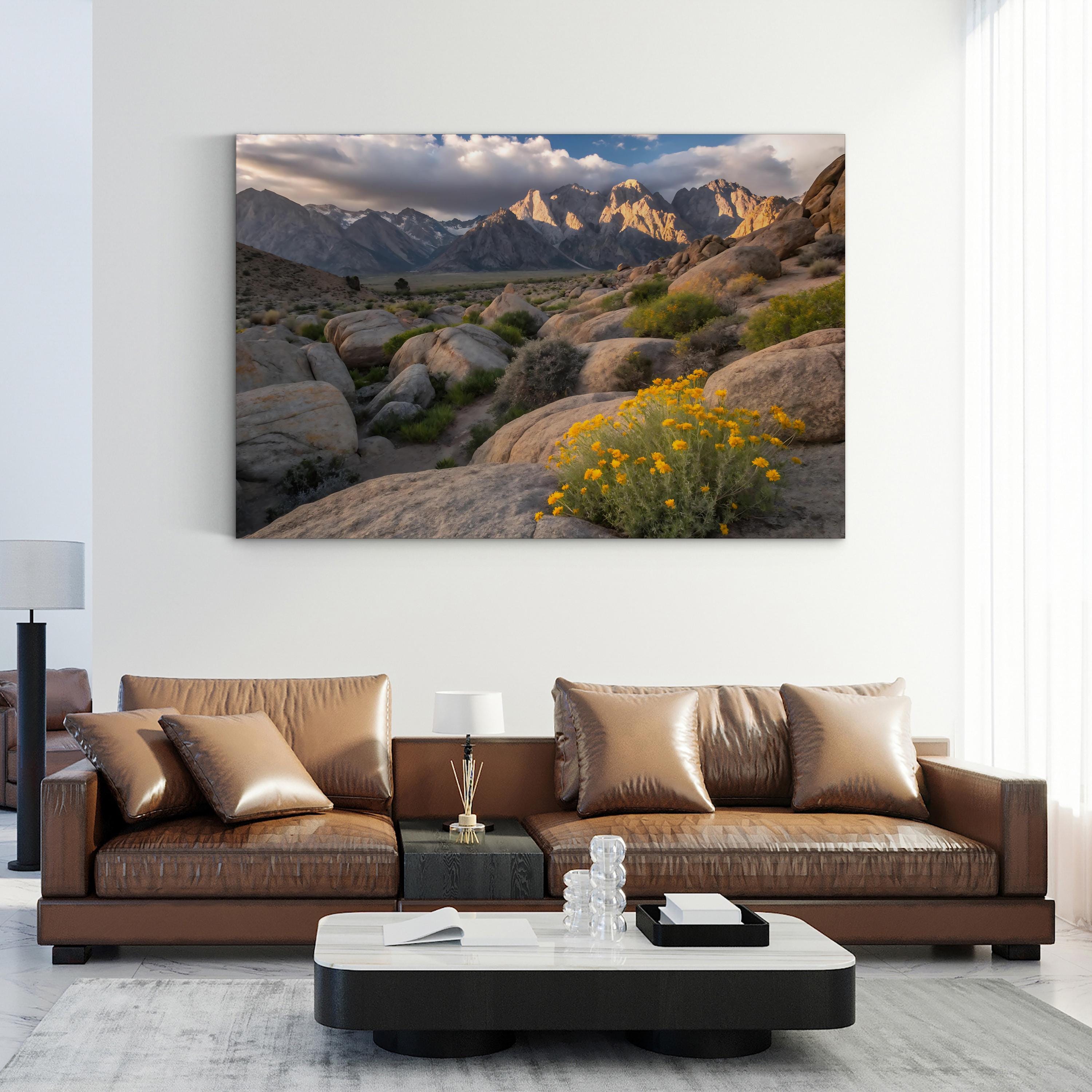 Tranquil Mountain Silence – Vintage Photography Wall Art | Peaceful Nature Canvas Print