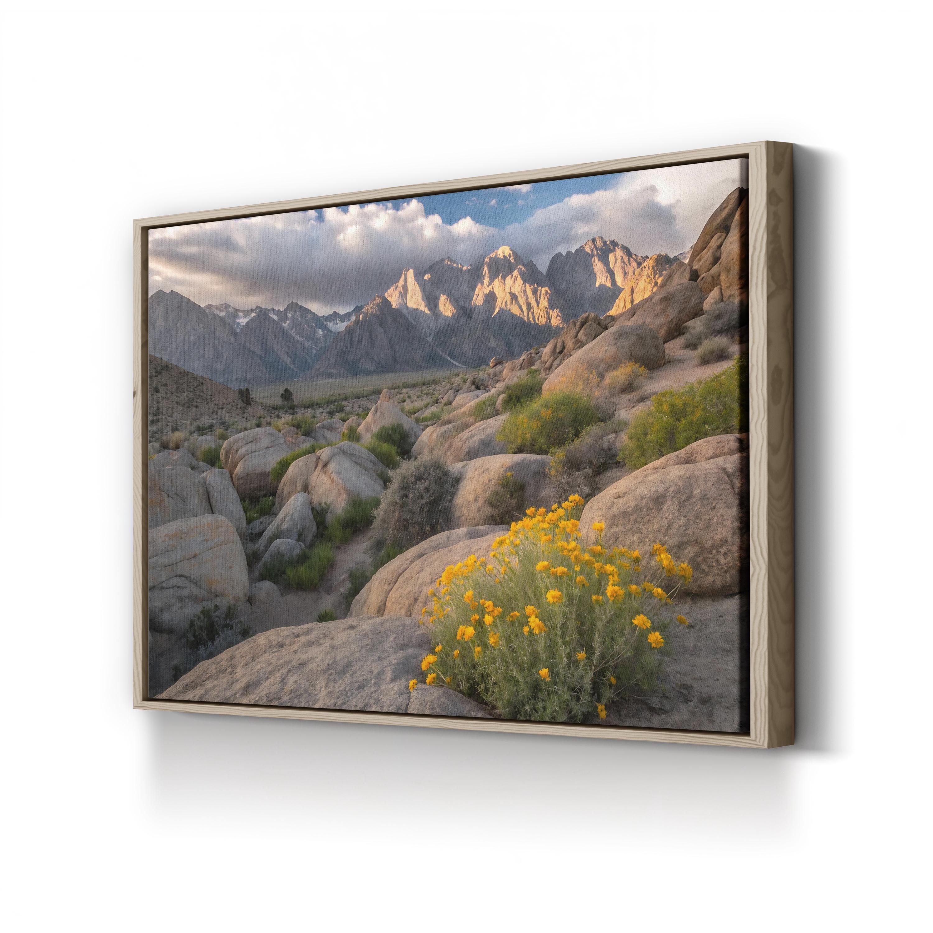 Tranquil Mountain Silence – Vintage Photography Wall Art | Peaceful Nature Canvas Print
