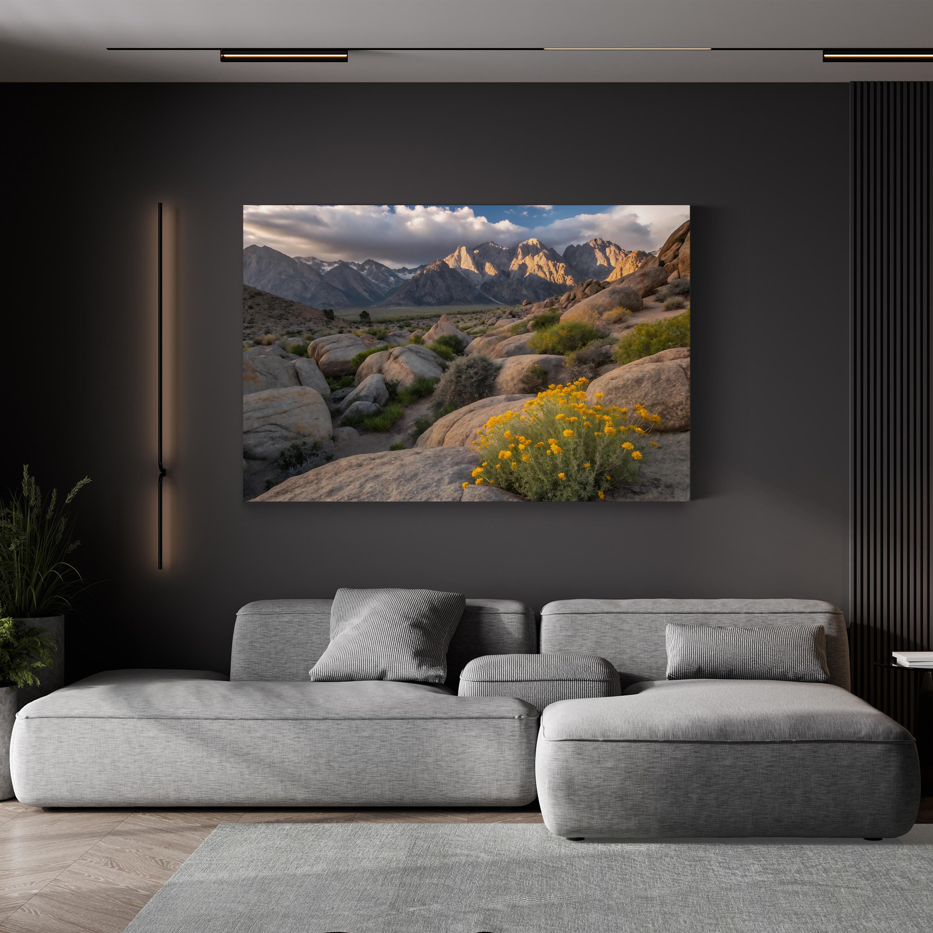 Tranquil Mountain Silence – Vintage Photography Wall Art | Peaceful Nature Canvas Print