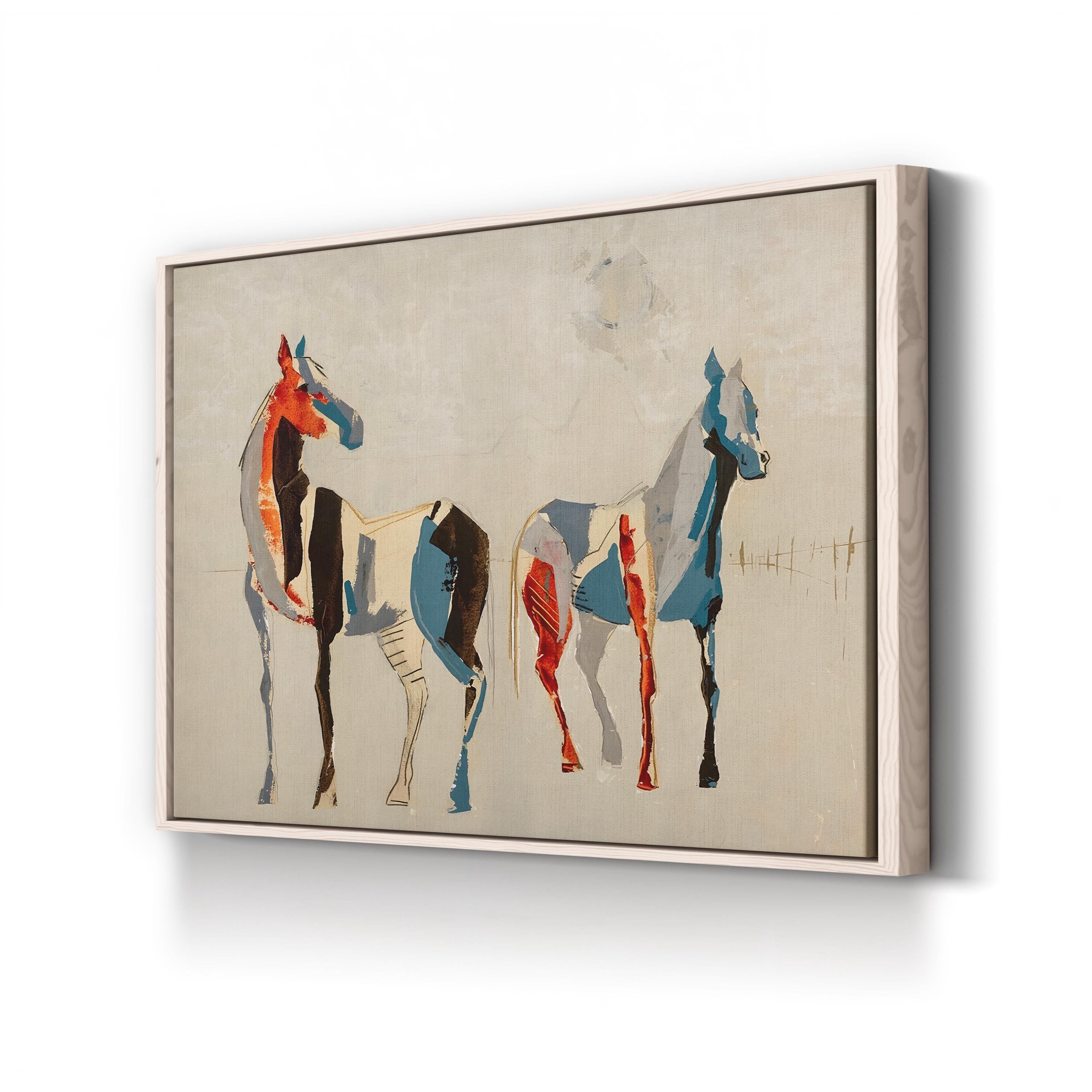 Desert Horses II Wall Art – Modern Western Horse Landscape by Milton Coppo